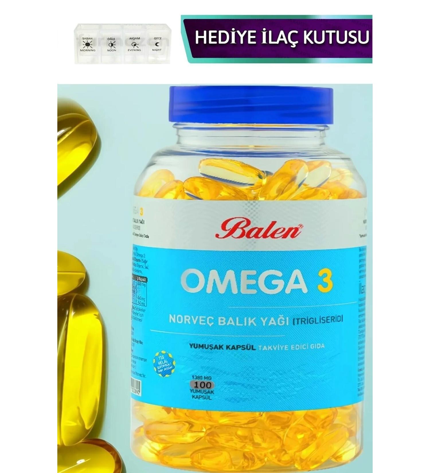 Balen Omega 3 Norwegian Fish Oil () 1380 Mg 100 Capsules Softgel