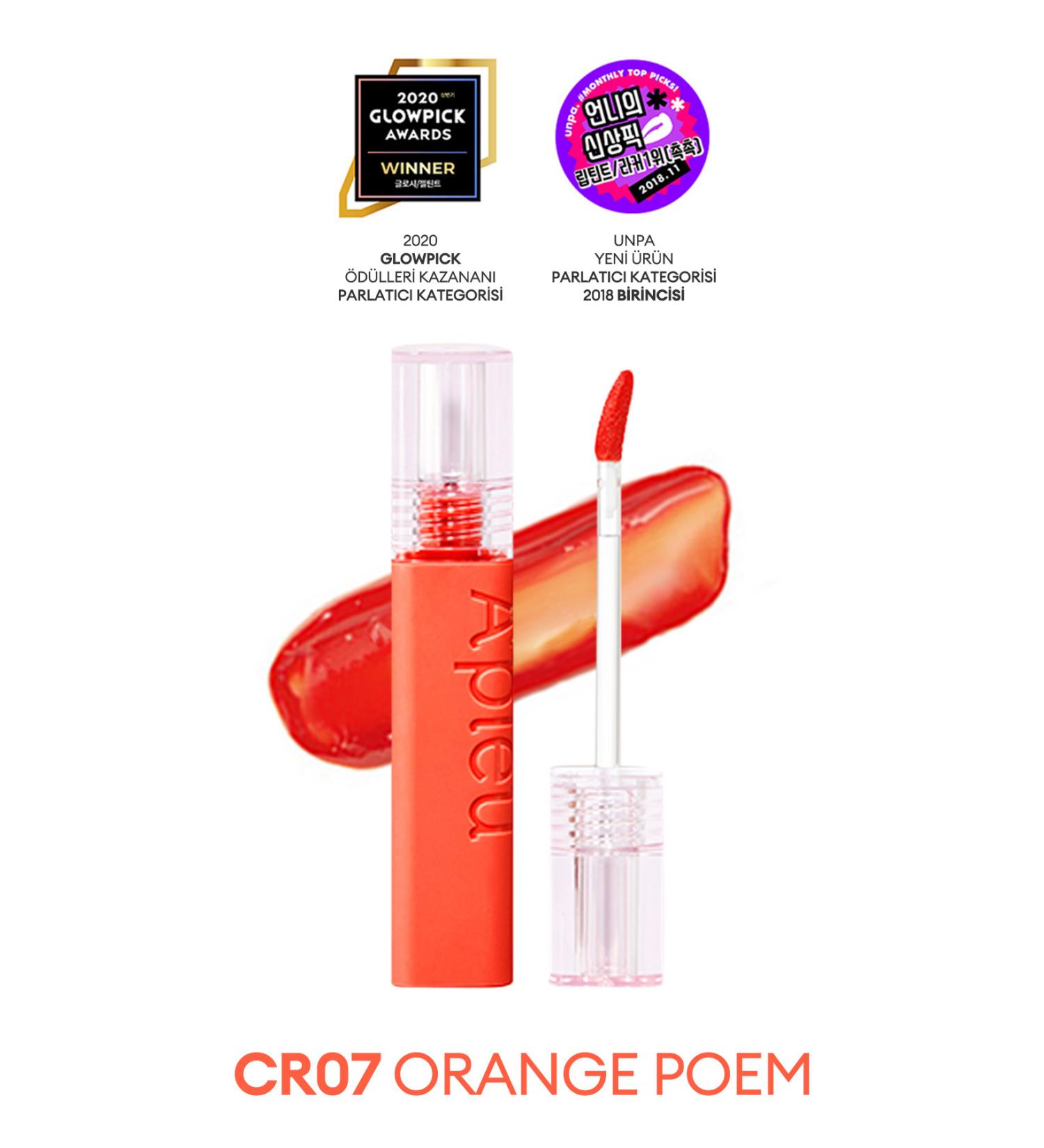 Missha Smooth Look All Day Long Lasting Tint A'pieu Juicy Pang Tint (CR07 ORANGE POEM) - Buy Online on GoSupps.com