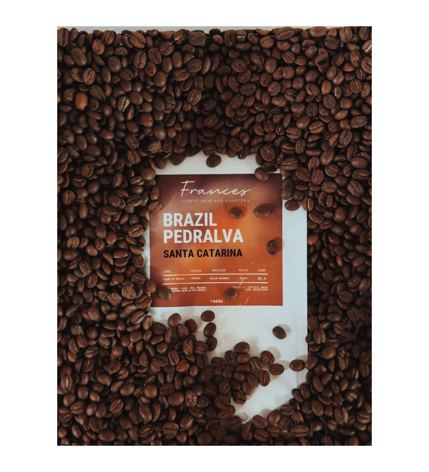 FRANCES Brazil Pedralva Santa Catarina Yellow Bourbon 1kg - Rich Fruity and Sweet Coffee Experience