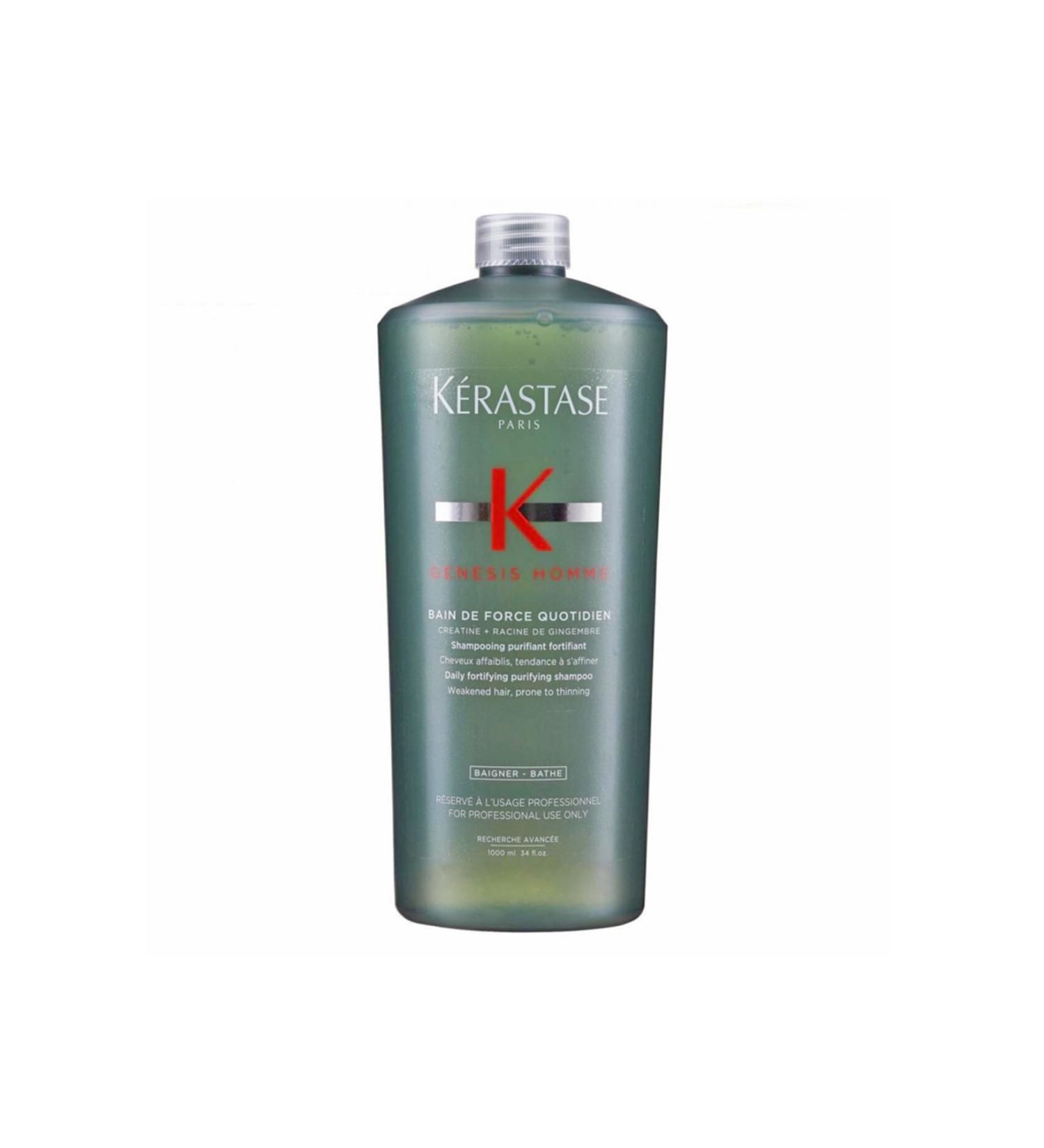 Kerastase Genesis Homme Bain De Force Quotidien Men's Strengthening Shampoo 1000ml - Buy Online on GoSupps.com