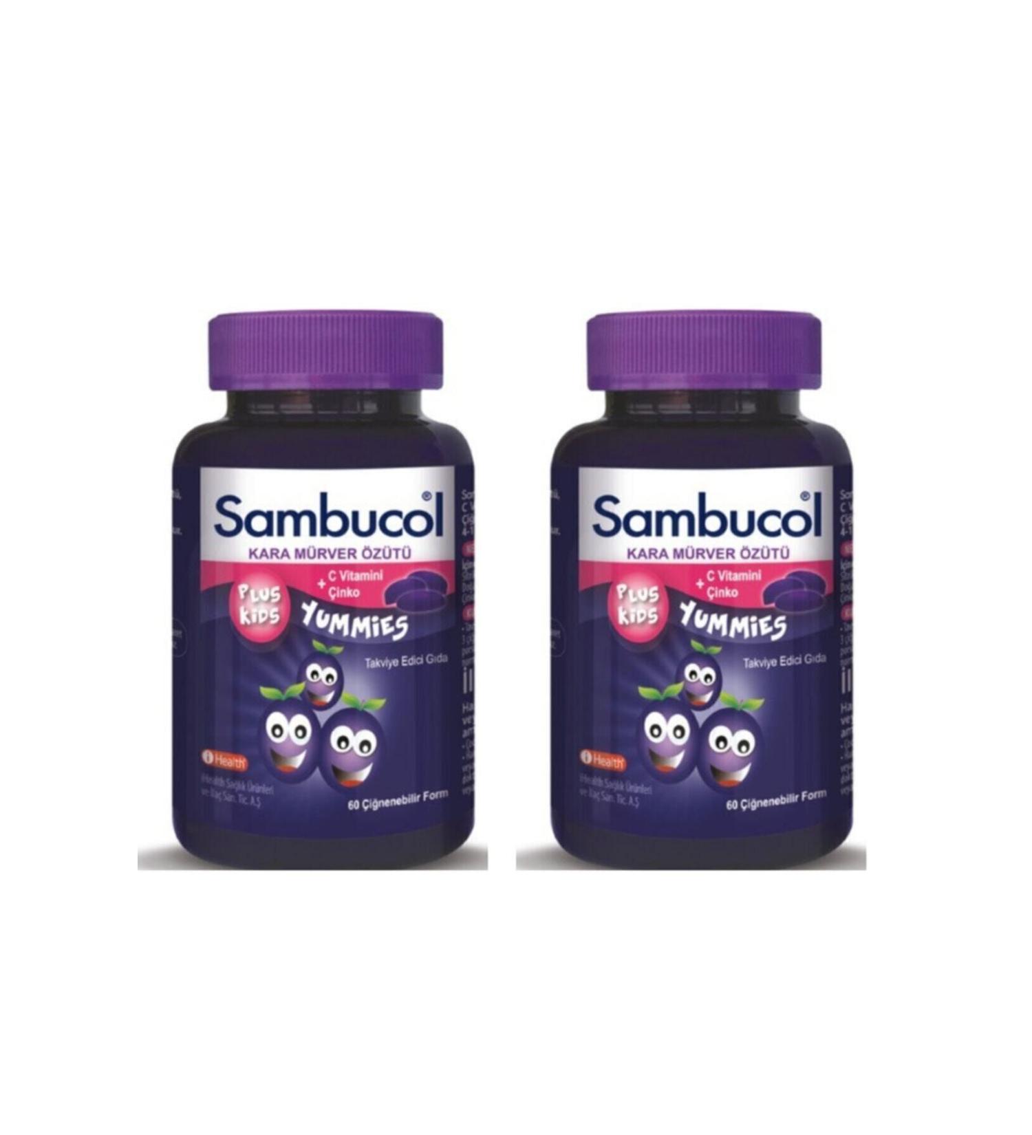 Sambucol Yummies 60 Tablets 2 Pieces