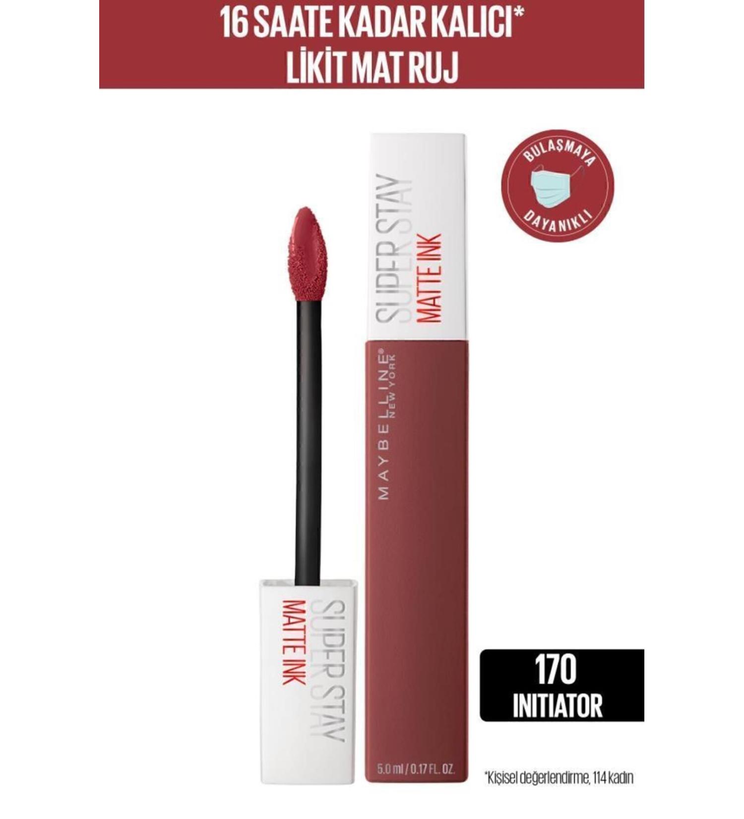Maybelline New York Super Stay Matte Ink Liquid Matte Lipstick - 170 Initiator - Pink - Buy Online on GoSupps.com