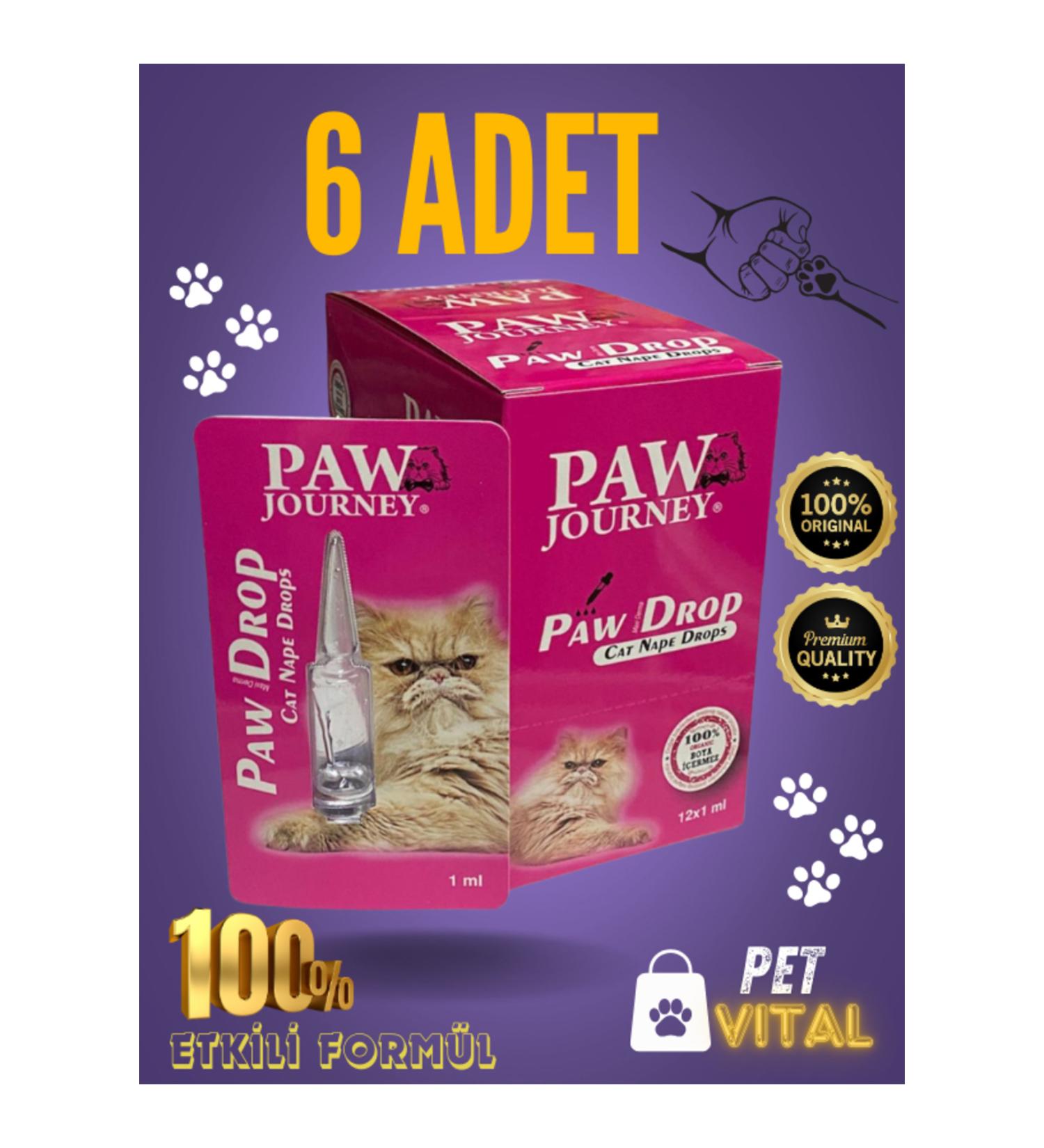 Paw Cat External Parasites and Skin Care Neck Drop Oil 6 PIECES