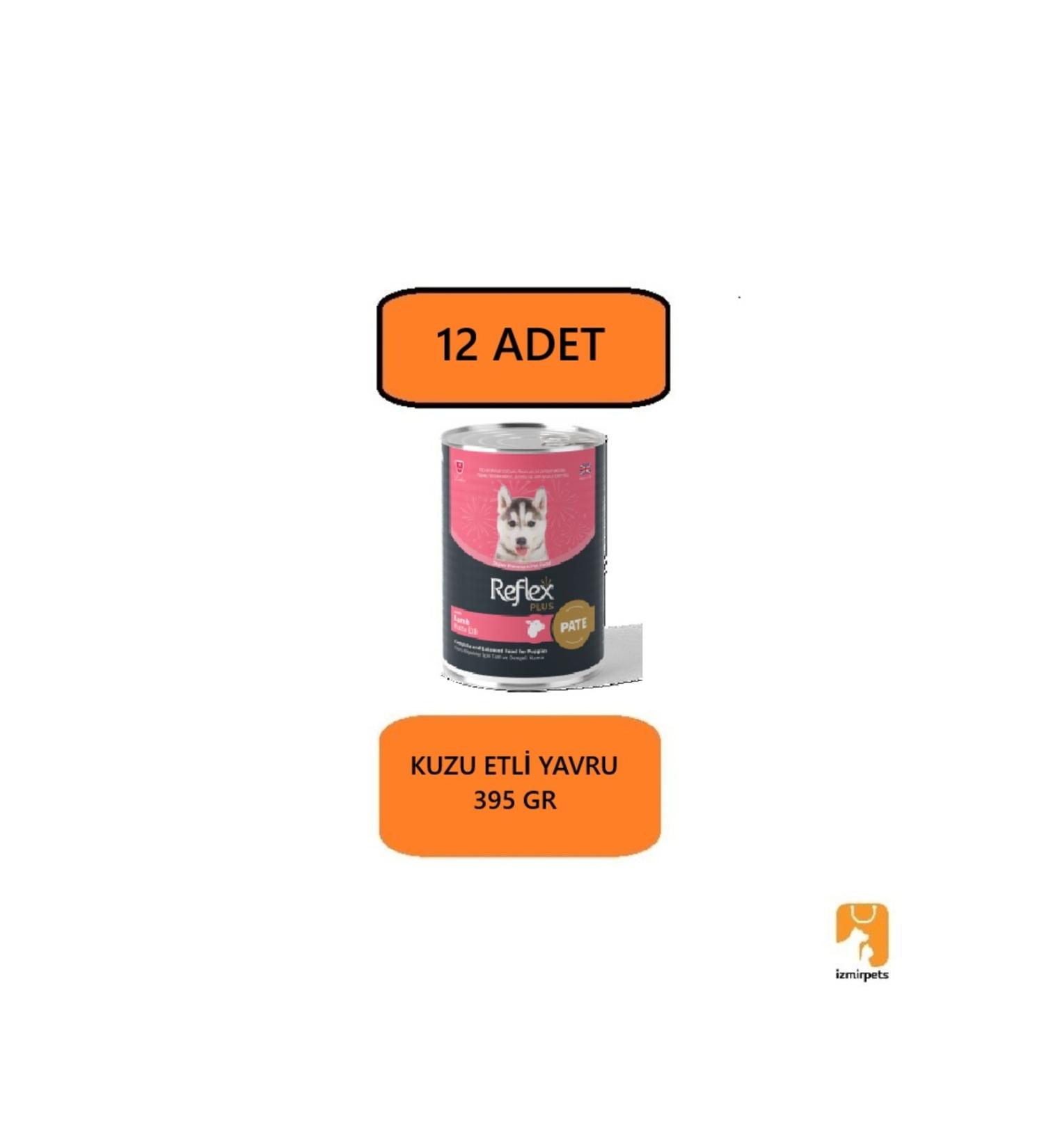 Reflex Plus Pate Minced Lamb Puppy Wet Canned Food 395 GR X 12 PIECES