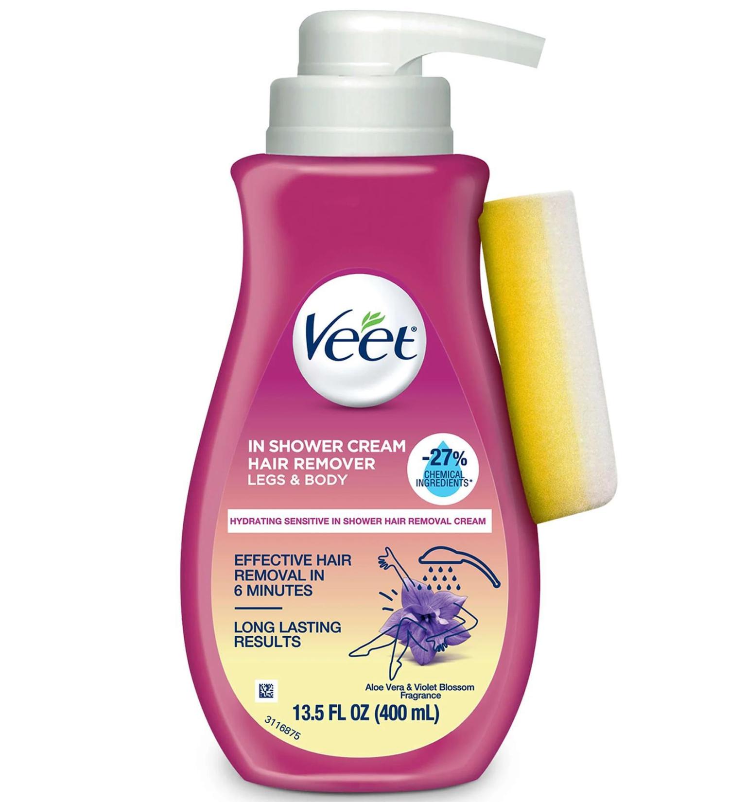 Veet In-Shower Leg and Body Hair Removal Cream 400ML - Buy Online on GoSupps.com