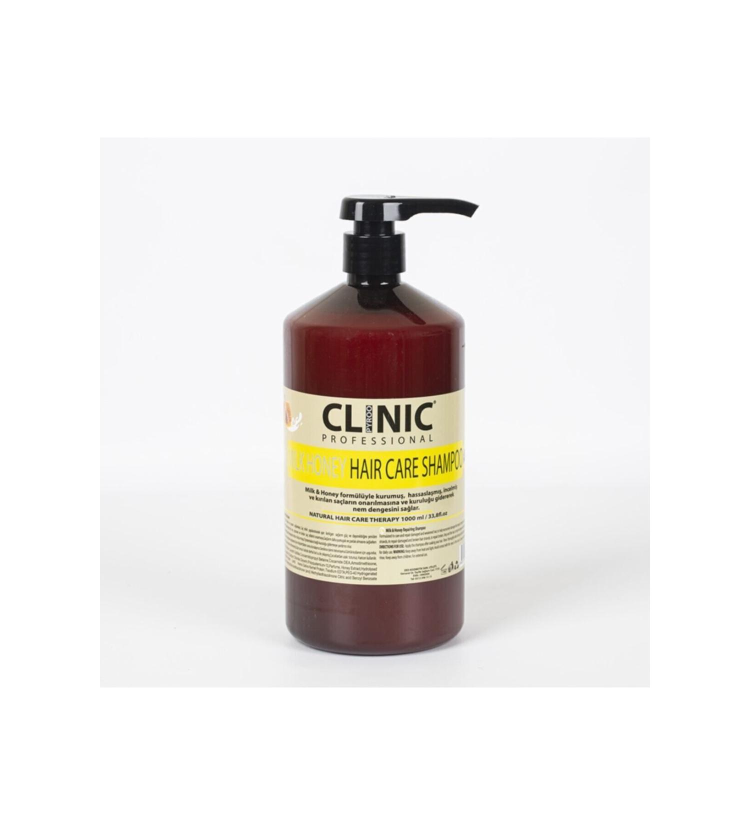 Clinic Professionel Milk Honey Care Shampoo that Prevents Hair Breakage 1000ml ETCCAB59