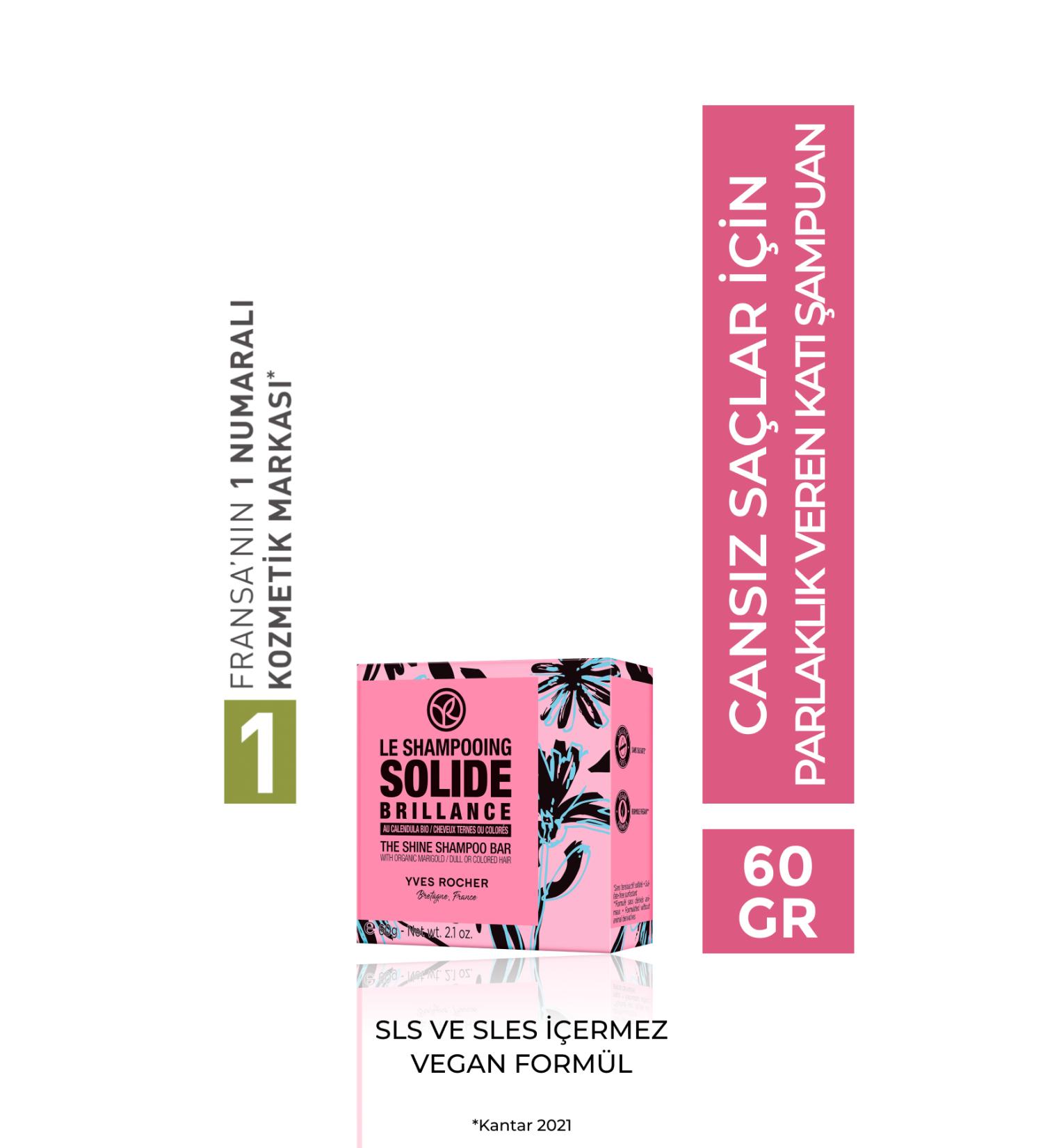 Yves Rocher Solid Salt-Free Shampoo For Lifeless Hair that Gives Softness and Shine to the Hair eleg.2787