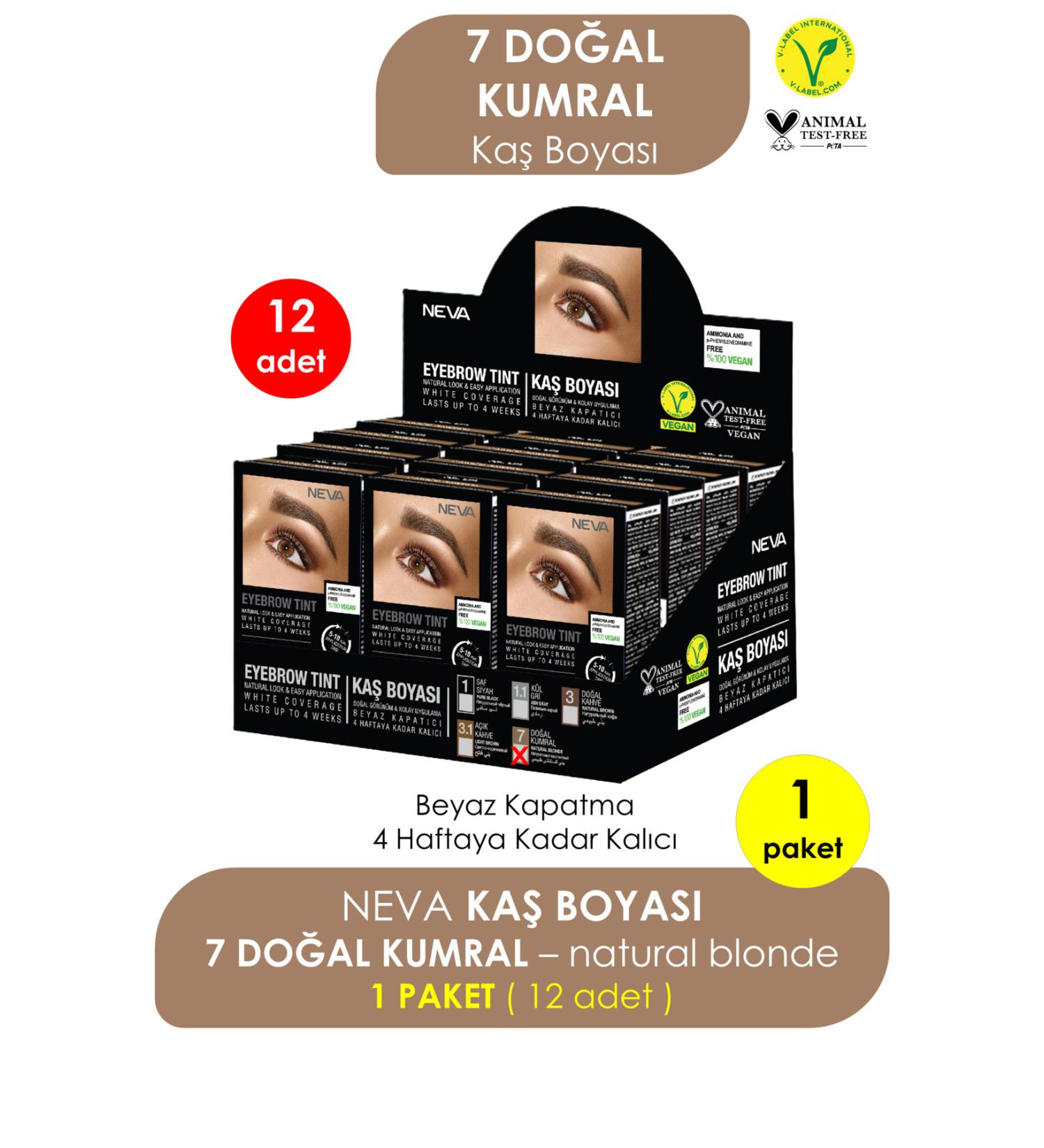 Neva Eyebrow Dye 12 pieces (1 pack)