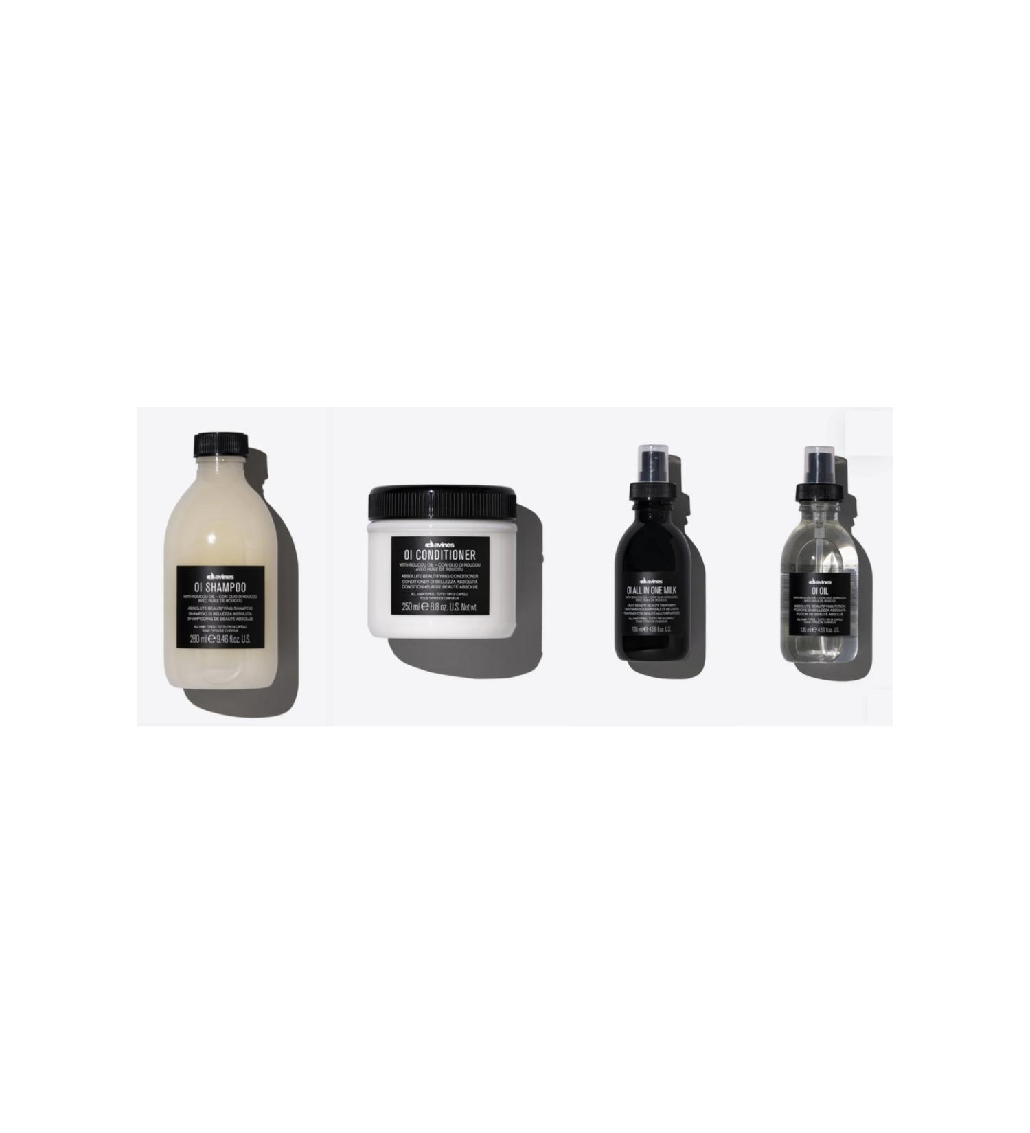 Davines Effortlessly Messy Waves Set: OI Shampoo Conditioner All In One Milk Oil (800 ml) ECBEAUTYBESTQ1 - Buy Online on GoSupps.com