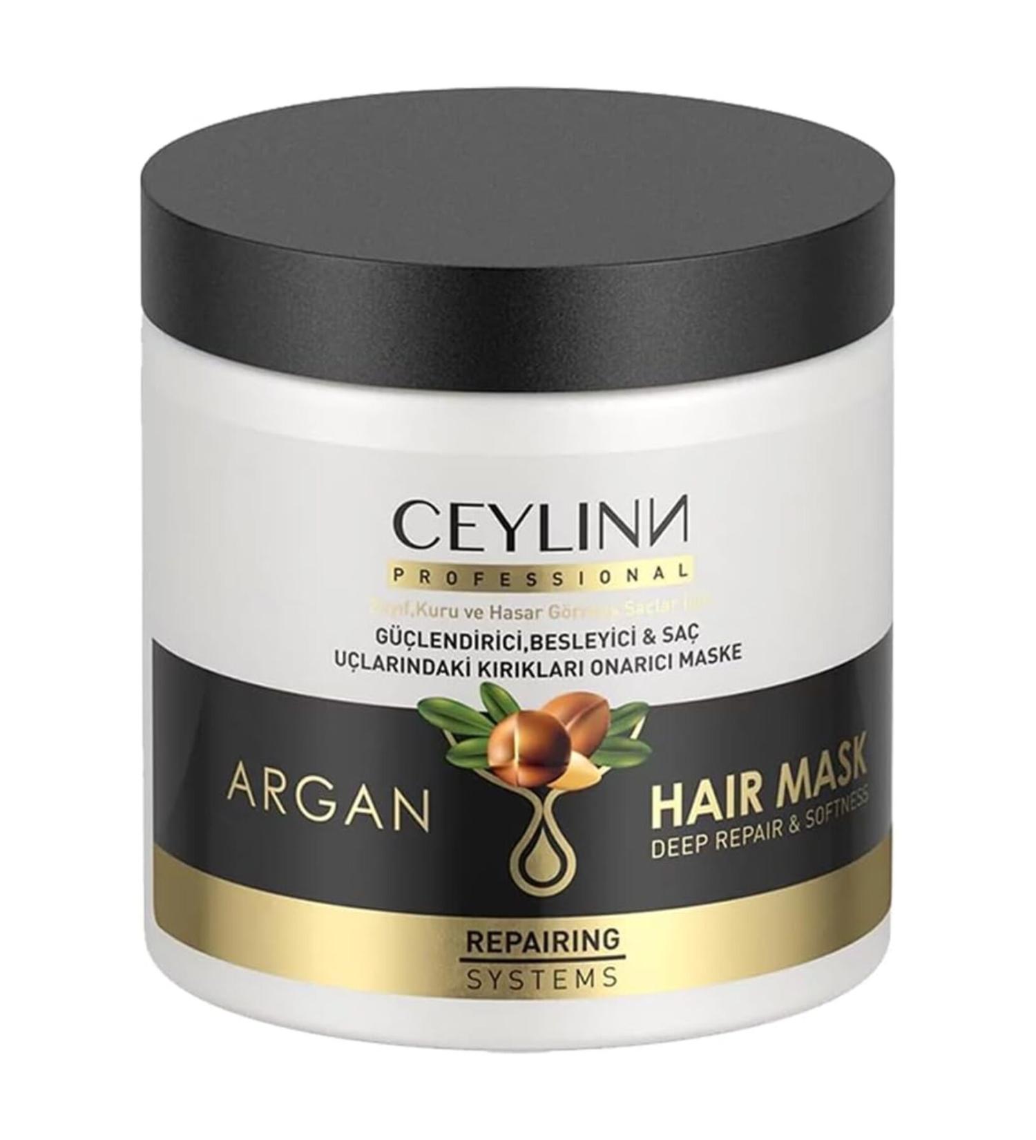 Ceylinn Argan Hair Mask Argan Hair Mask Deep Repair & Softness Repairing Systems Hair Mask 500ml - Buy Online on GoSupps.com