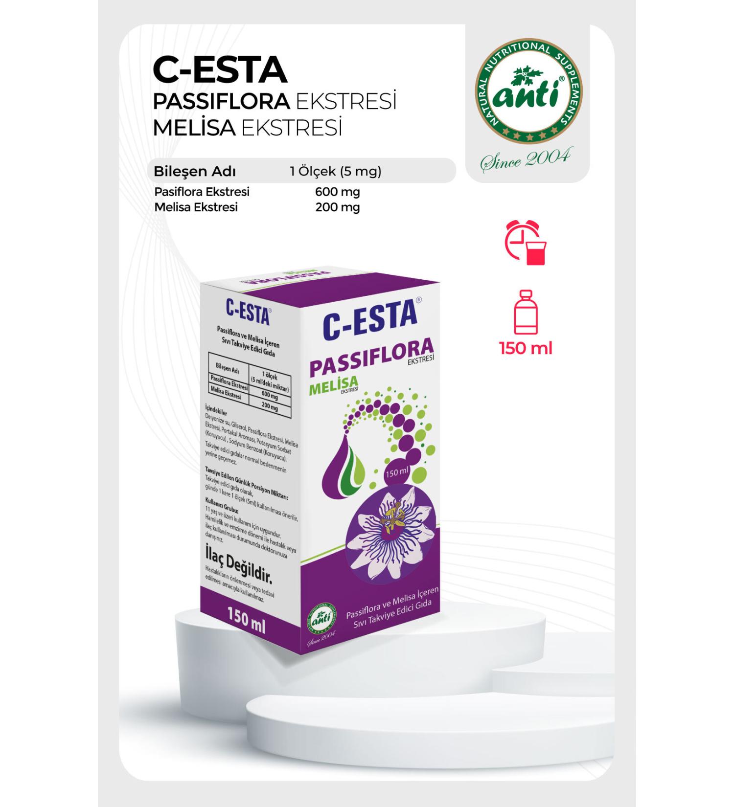 Anti C Esta Passiflora 150 ml Syrup