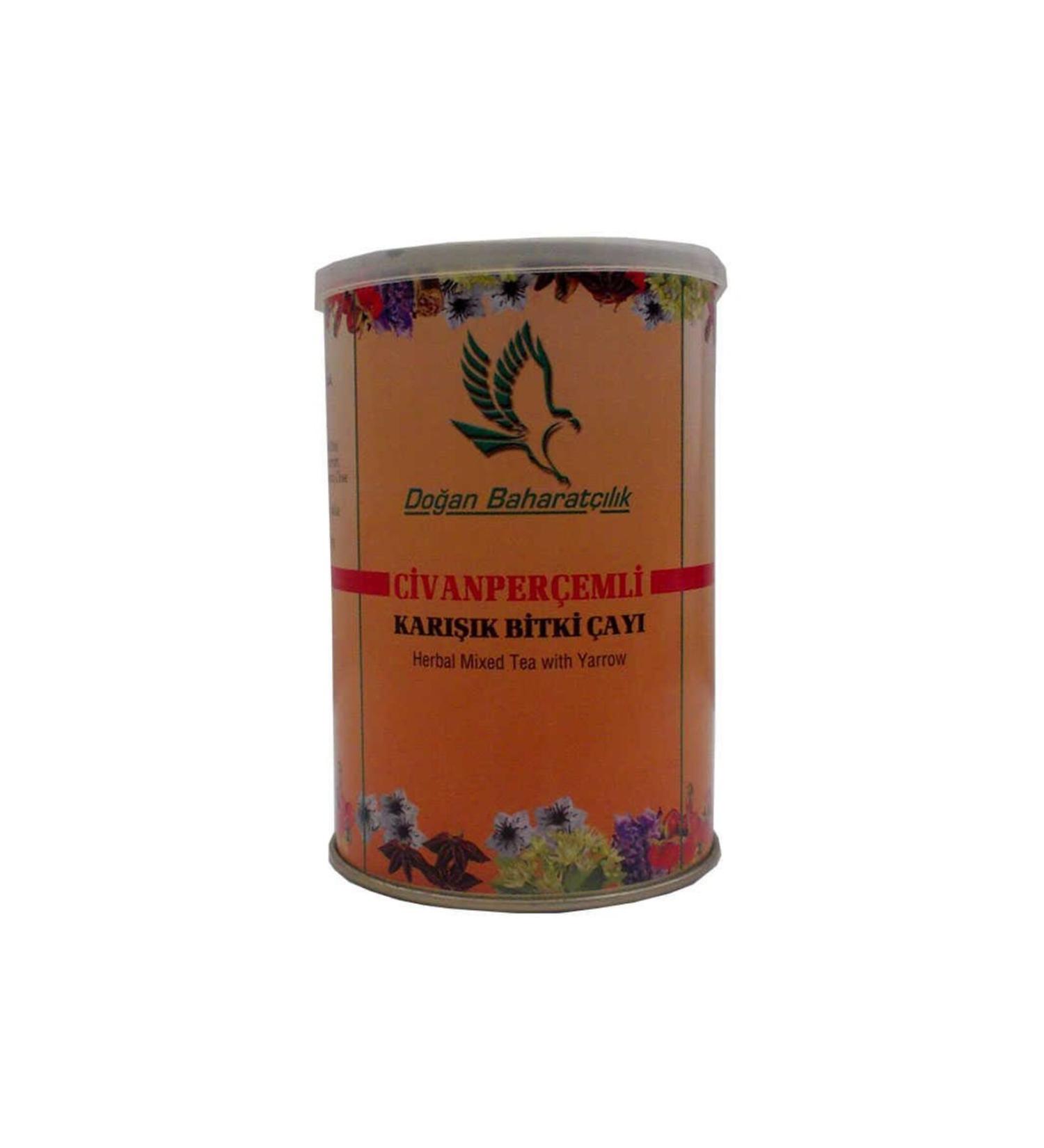 Astra Market Yarrow Herbal Mix Tea 100 Gr Tin Box