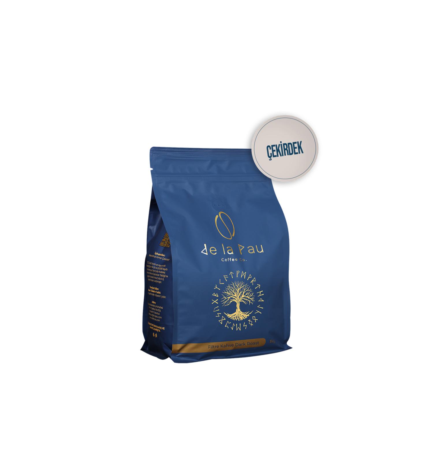 DELAPAU Dark Roast Blend Filter Coffee - Arabica Beans 1 Kg - Buy Online on GoSupps.com