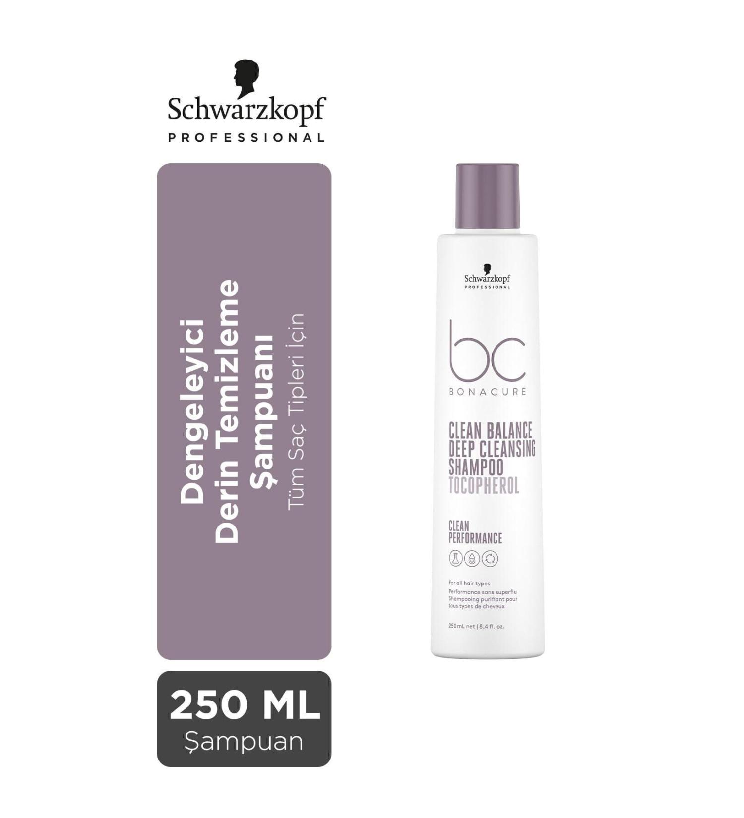 Bonacure Clean Balance Deep Cleansing Shampoo- VegaN Purifying Care Shampoo 250 ml CYT12124548212