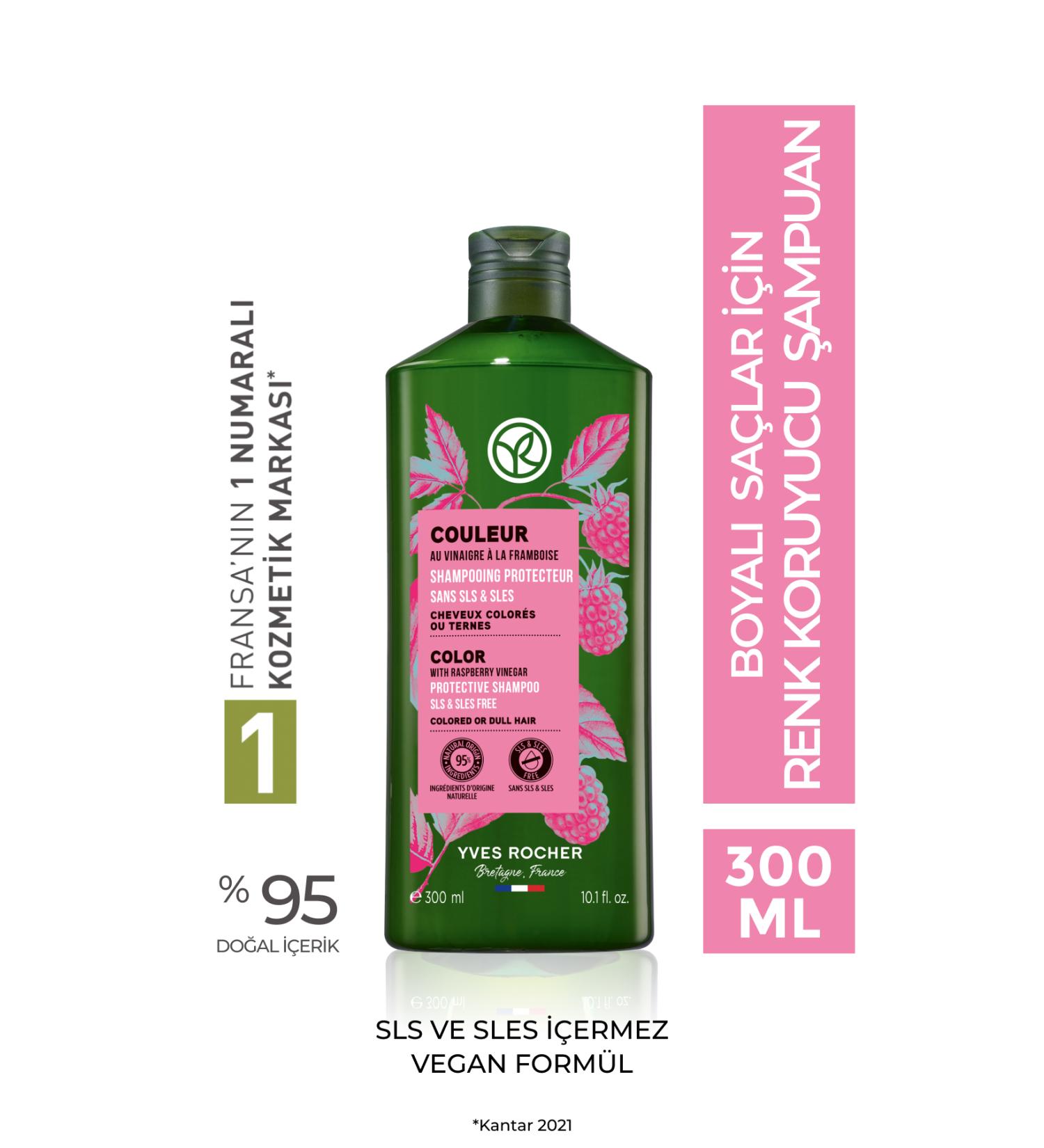 Yves Rocher Gently Cleansing Nourishing and Revitalizing Matte Dyed Hair Color Protective Shampoo eleg.2793