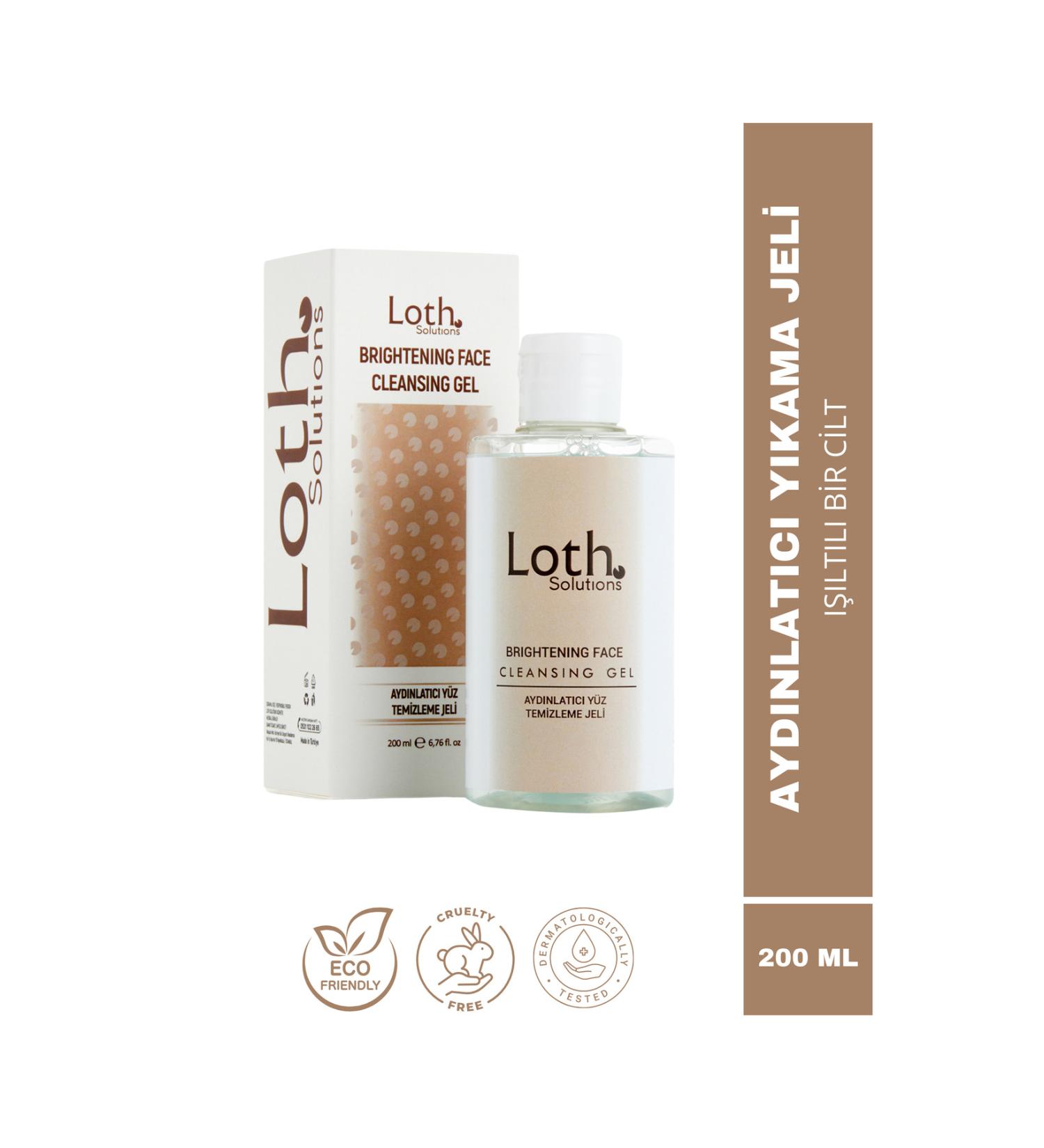 Loth Solutions Brightening Facial Cleansing Gel 200 ml All Skin Types - Buy Online on GoSupps.com