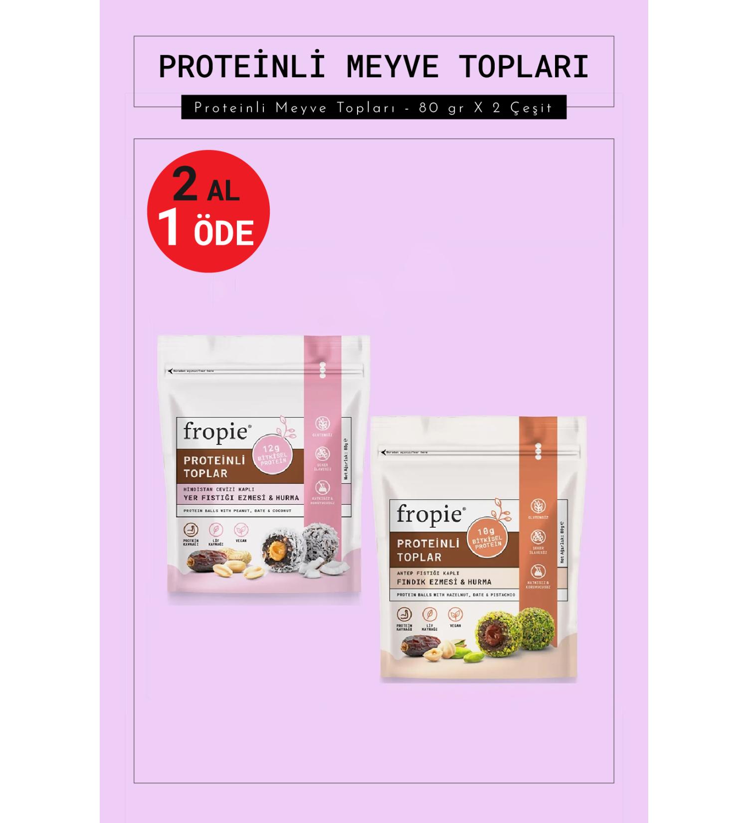 FROPIE Protein Fruit Balls - 80 gr X 2 Types - Buy Online on GoSupps.com