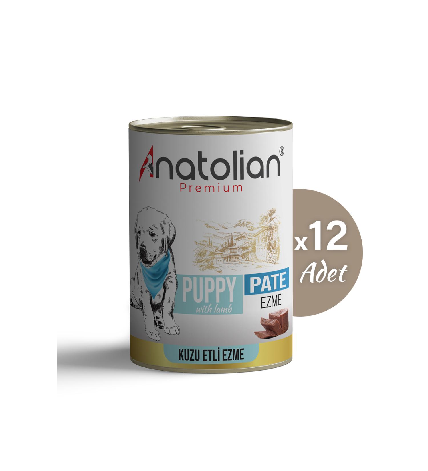 Anatolian Premium Puppy Lamb Pate Lamb Paste Puppy Canned Food 400 gr x 12 Pieces
