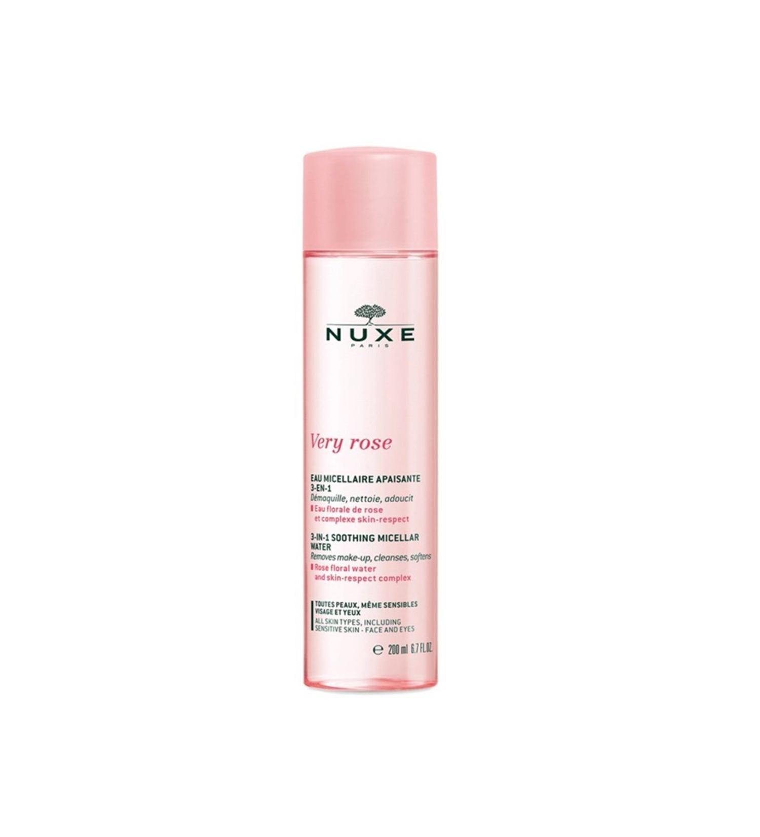 Nuxe Very Rose 3 In 1 Soothing Micellar Water Cleansing Micellar Water 200 ml