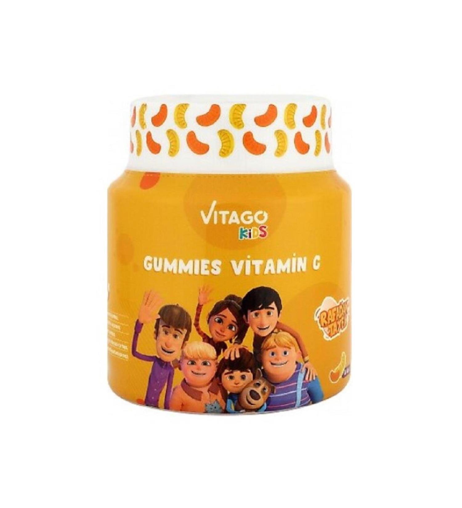 Vitago Kids Premium Gummies Vitamin C Chewable Form 60 Pcs