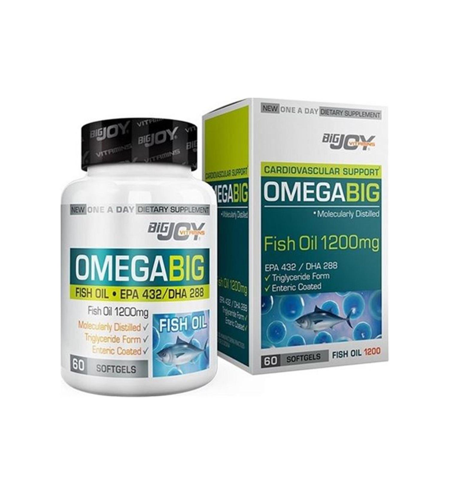 BIG Vitamins Omega Triglyceride Form 60 Capsule