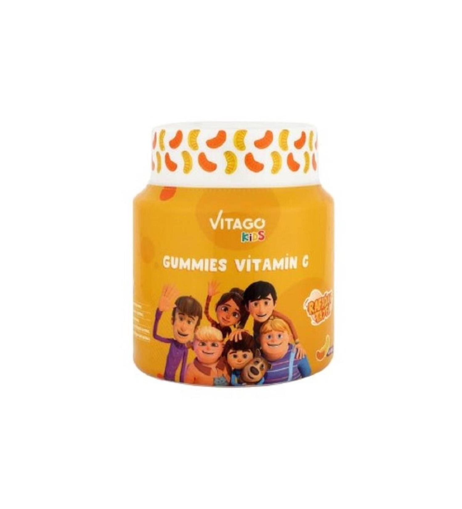 Vitago Kids Gummies Chewable Form with Vitamin C - 60 Gummy Pieces