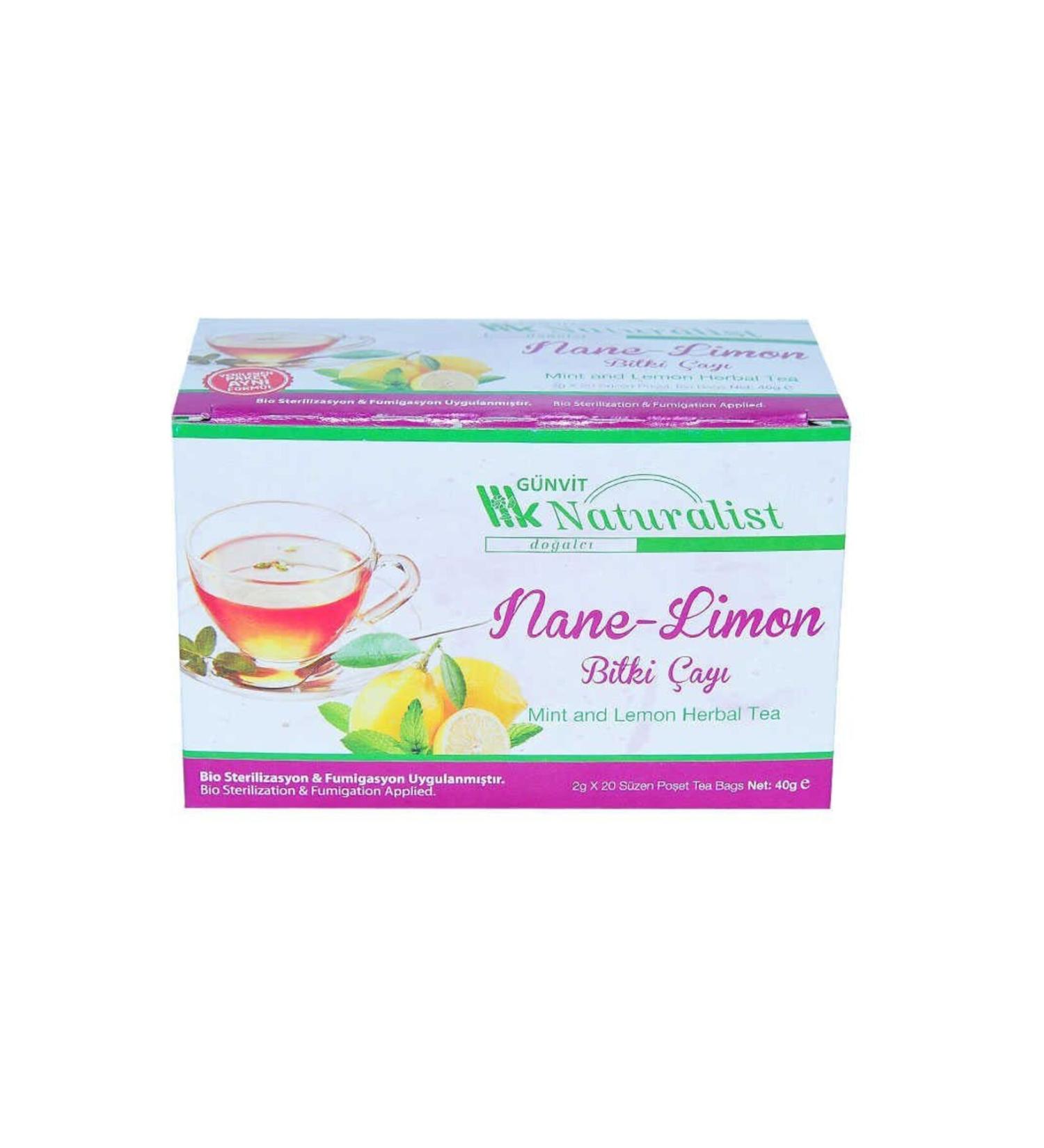 Astra Market Mint Lemon Herbal Tea 20 Filtering Bags - Buy Online on GoSupps.com