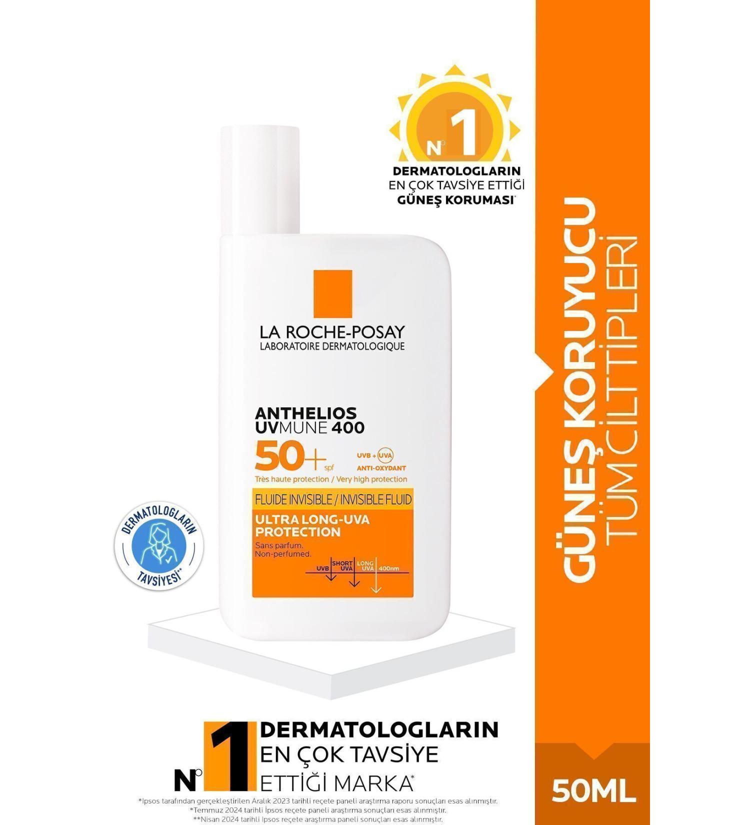 La Roche Posay Anthelios Invisible Fluid Spf 50 Sun Cream 50 Ml - Buy Online on GoSupps.com