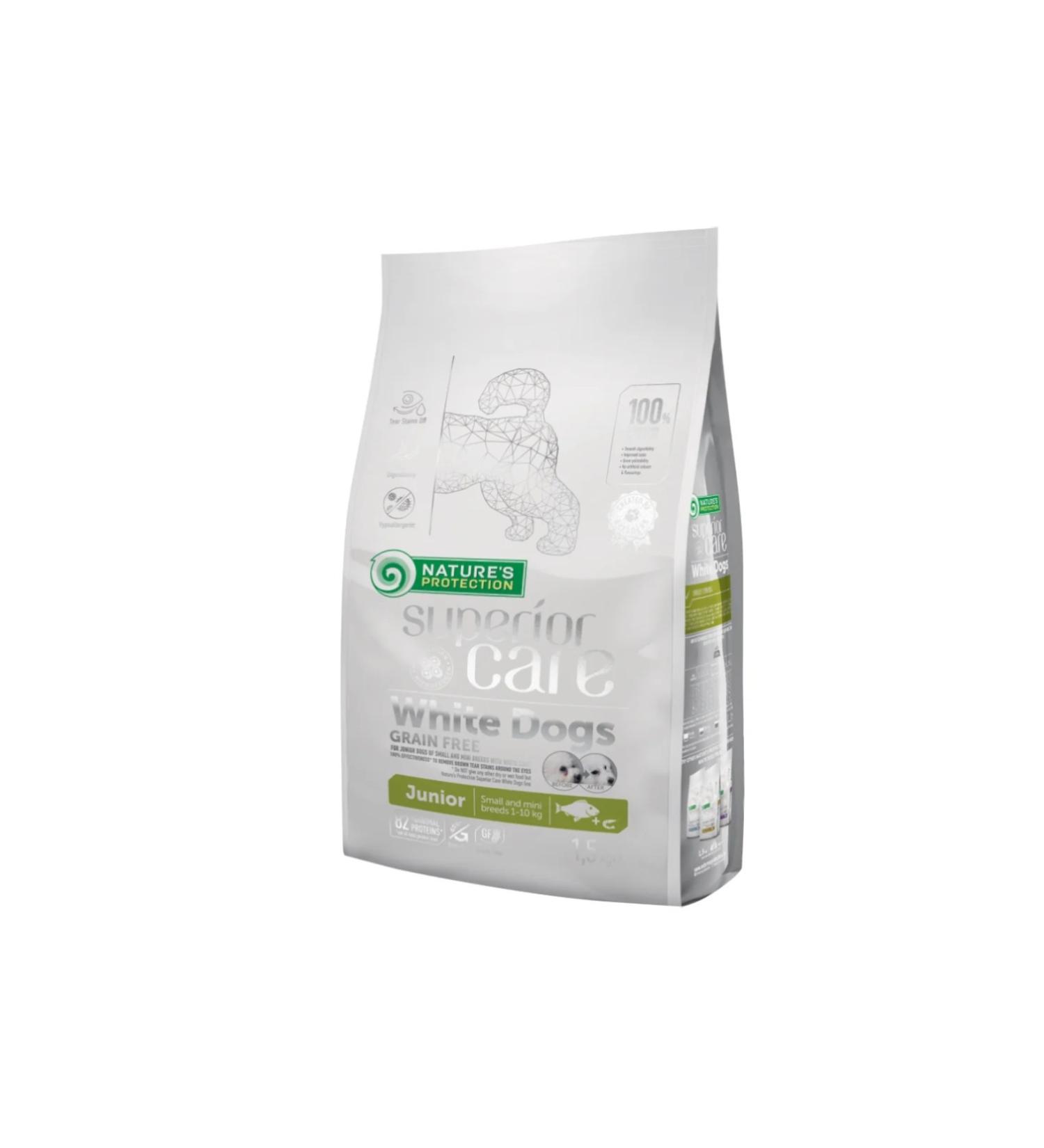 Nature's Protection Natures Protection Superior Care White Dogs Grain Free White Fish Junior Small and Mini Breeds 10 kg