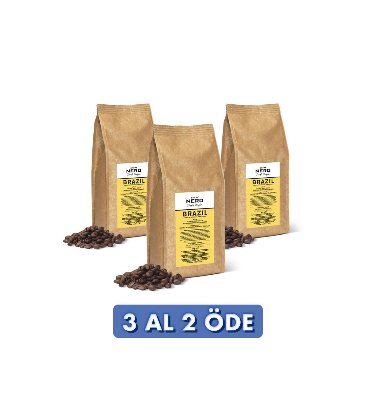 Caff Nero Brazil Bean Coffee 3 Packs (600GR)