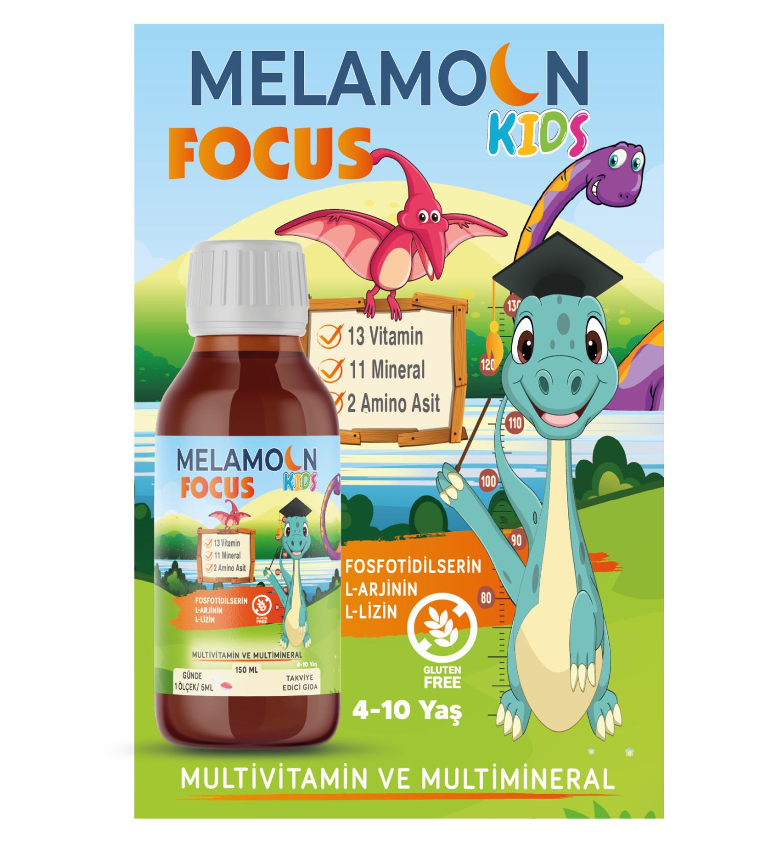 Melamoon Phosphatidylserine L-Arginine L-lysine Multivitamin and Multimineral Containing Supplementary Food 150 ml - Buy Online on GoSupps.com