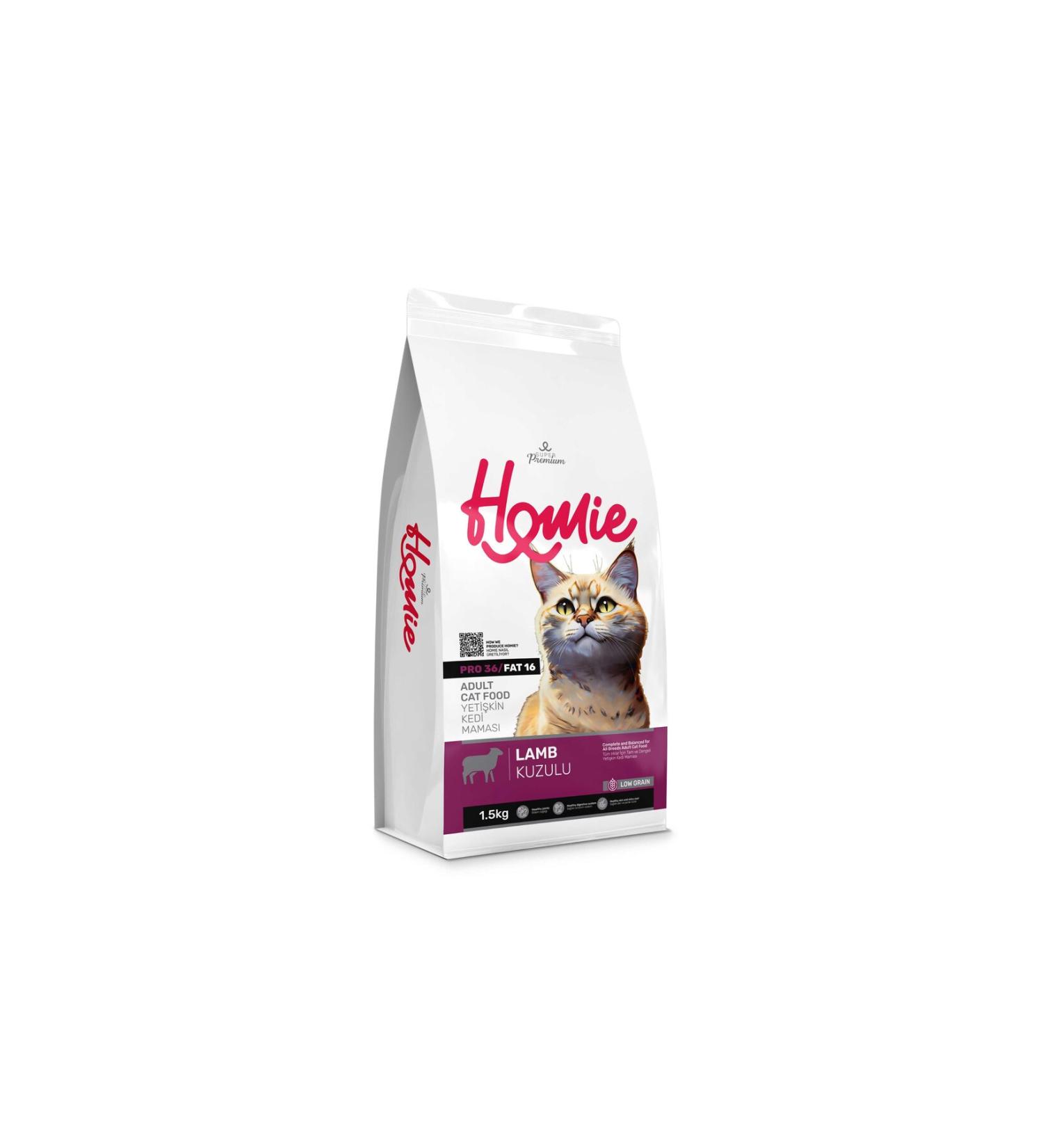 HEMPAT Homie Super Premium Pet Food-Low Grain Lamb and Rice Adult Cat Food-3.75 kg