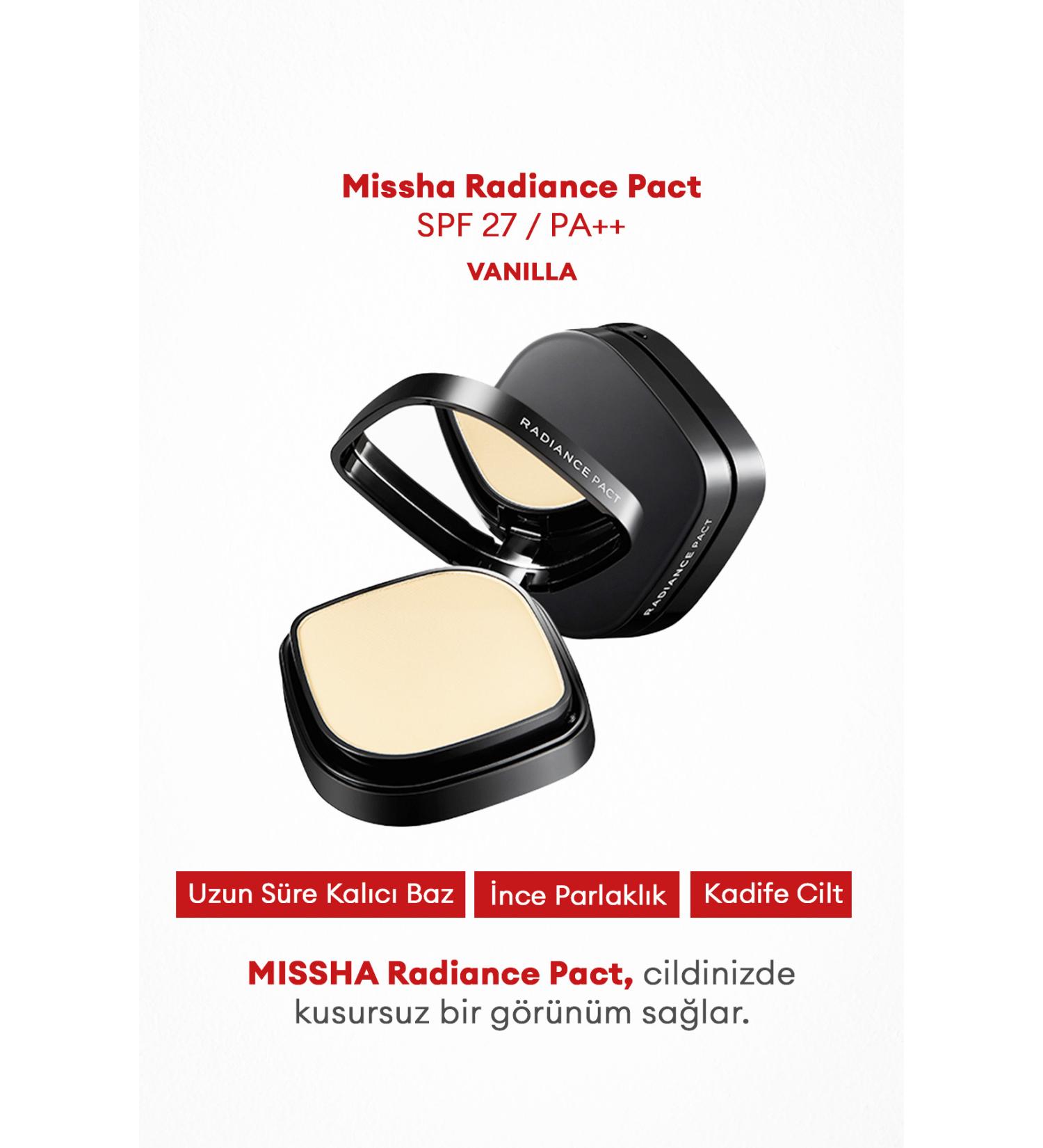 Missha Bright and Smooth Compact Powder Radiance Pact Spf27/pa (VANILLA) - Buy Online on GoSupps.com