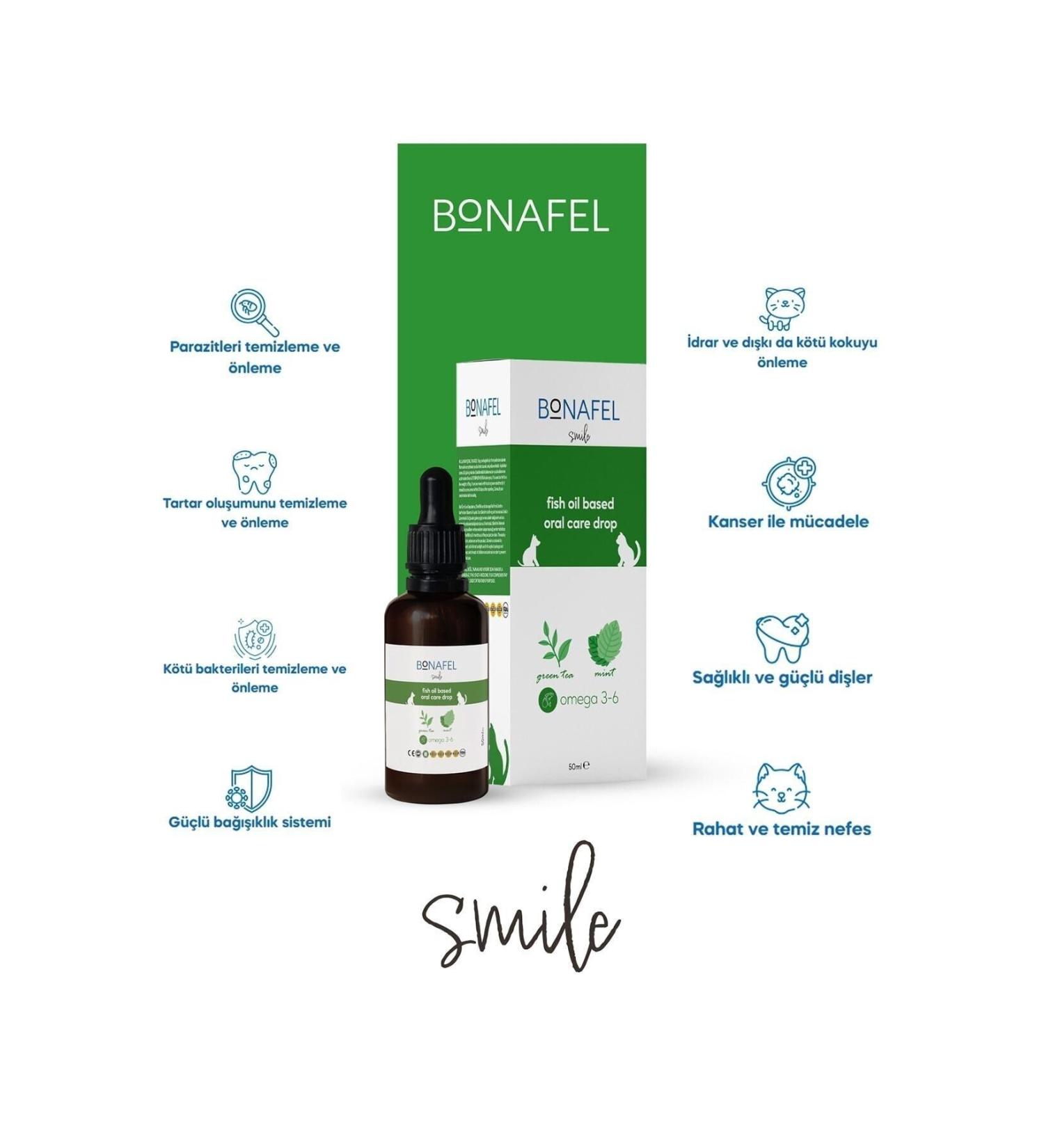Bonafel Oral Health Drops for Cats and Dogs 50 ml - Buy Online on GoSupps.com