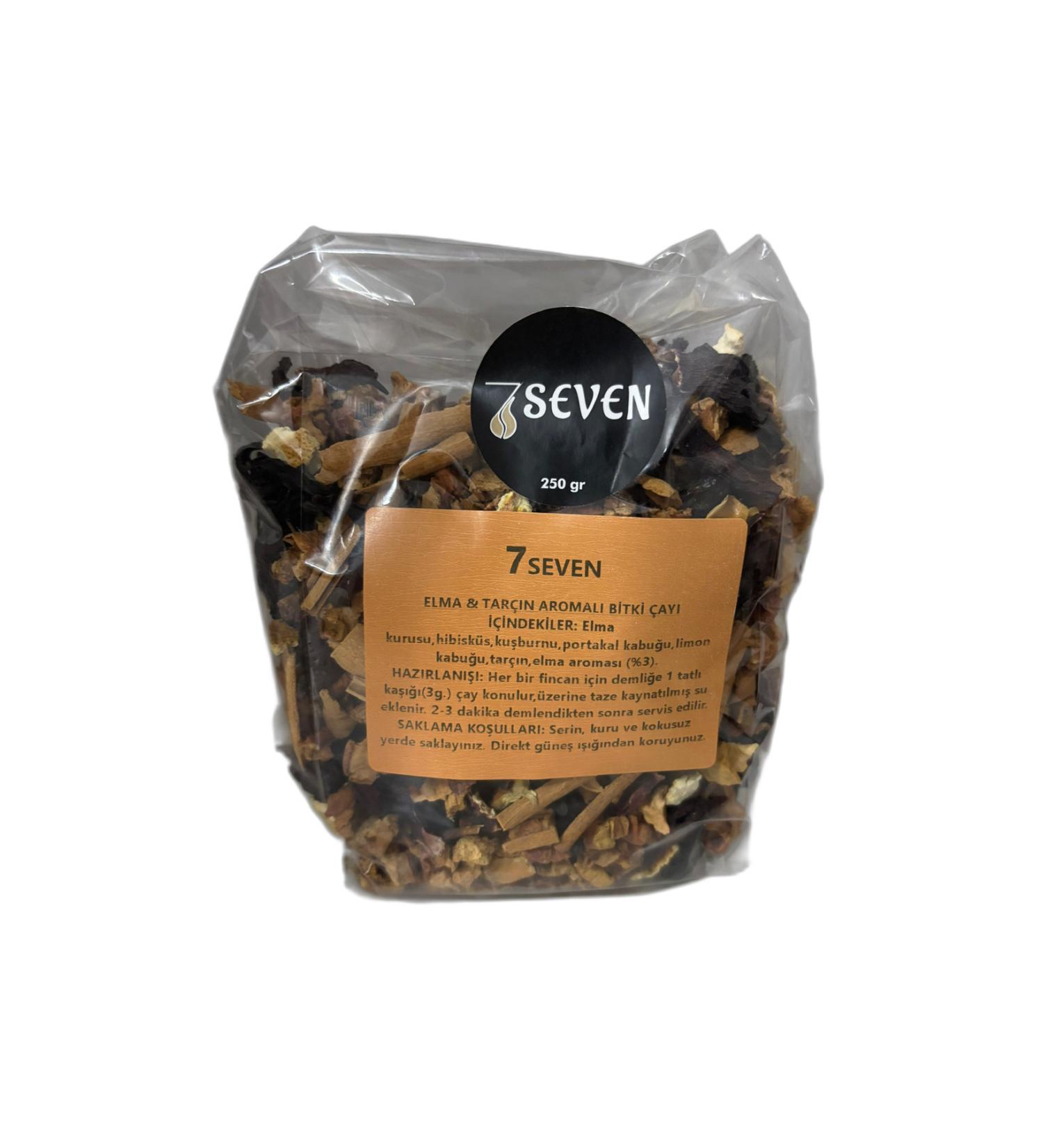 Seven7 Apple-cinnamon 250gr Transparent Package