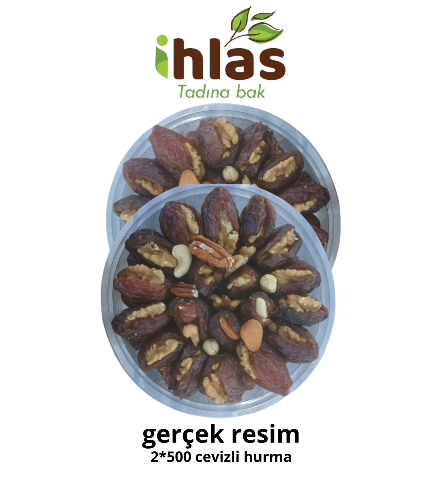 Ihlas Stuffed Dates with Walnuts 2*500grams - Buy Online on GoSupps.com