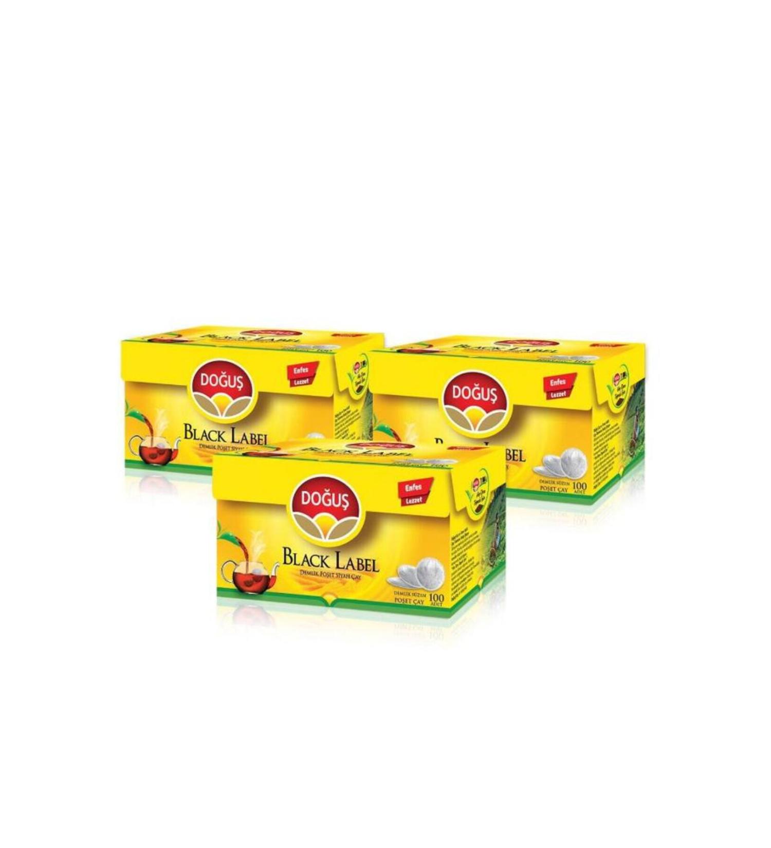 Do u ay Black Label Teapot Tea Bag 100x3.2gr X 3 Pieces