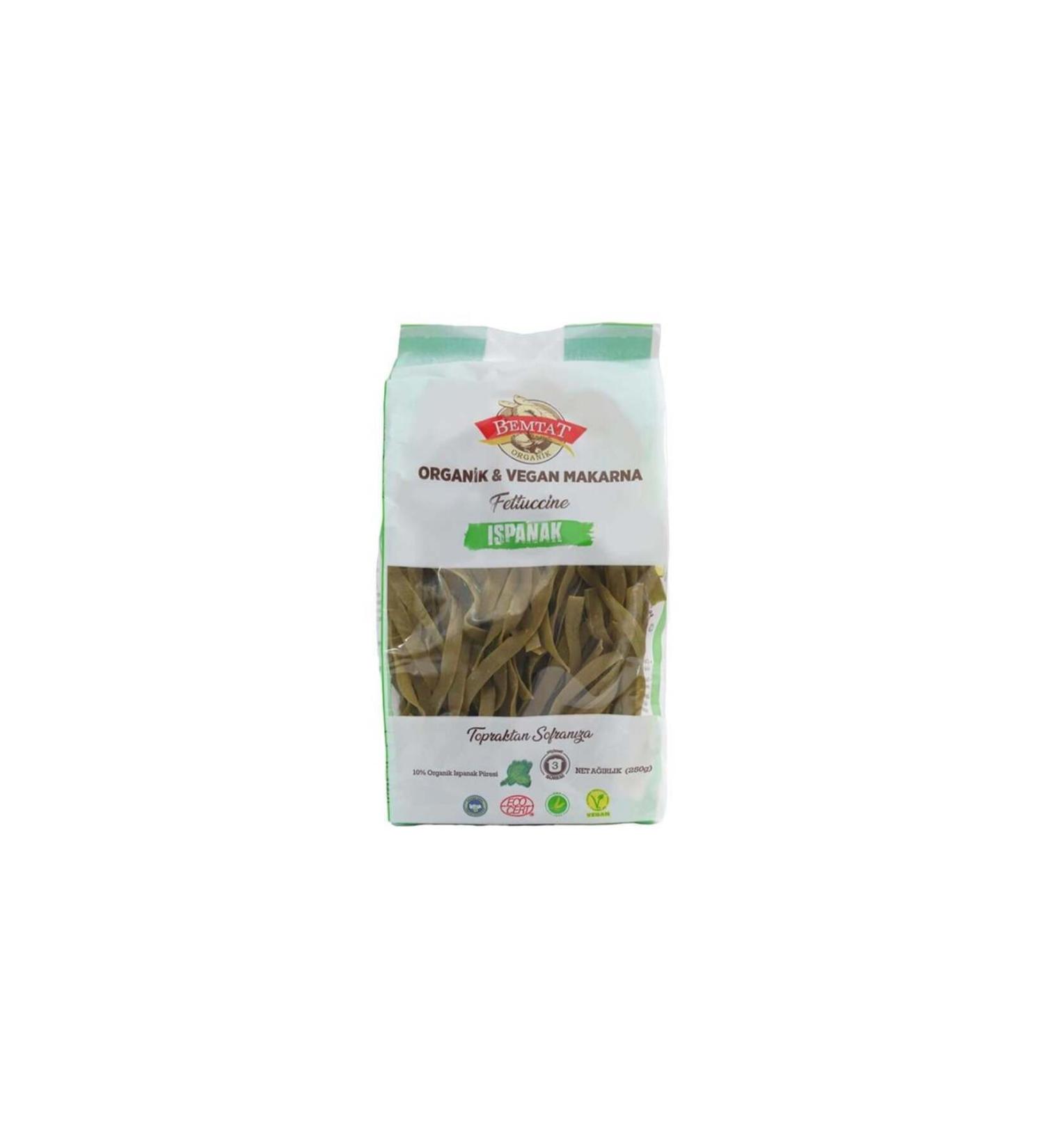 Bemtat Organic Spinach Pasta - Fettuccine 250gr
