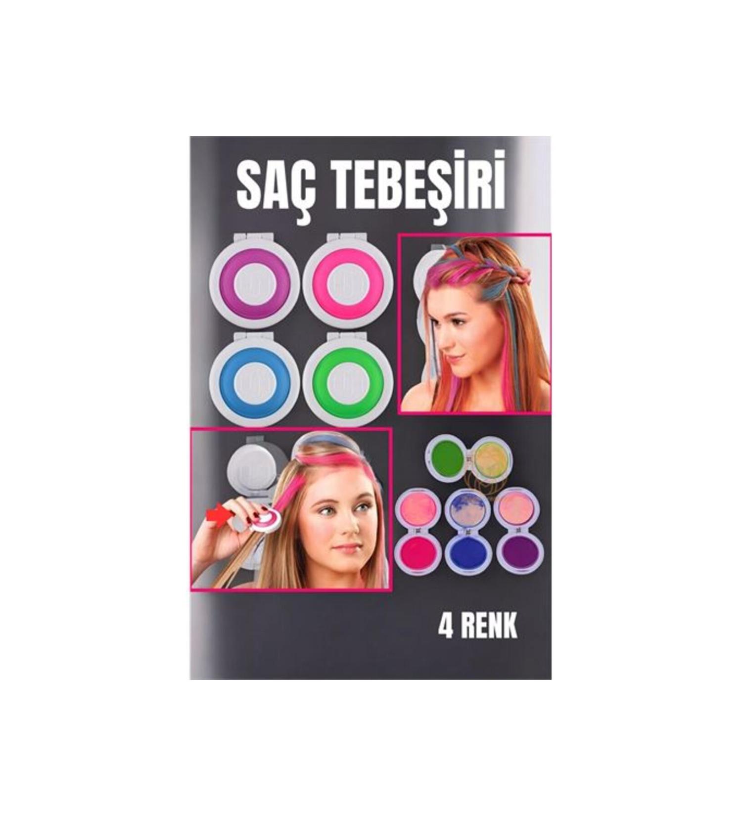 sahbulstore 4 Color Temporary Hair Chalk Set - SBS5821-6548