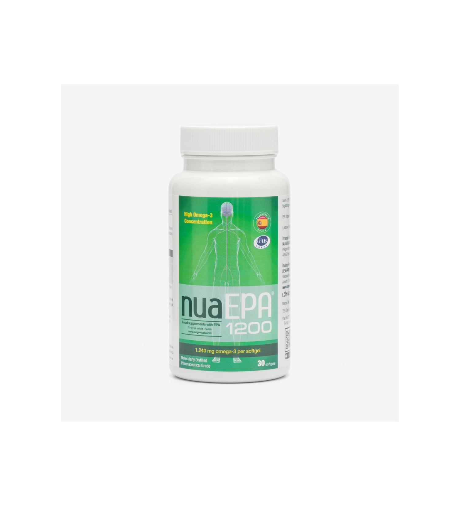 Nua Biological Nua Epa 1200 Omega-3 Containing Supplement 30 Capsules - Buy Online on GoSupps.com