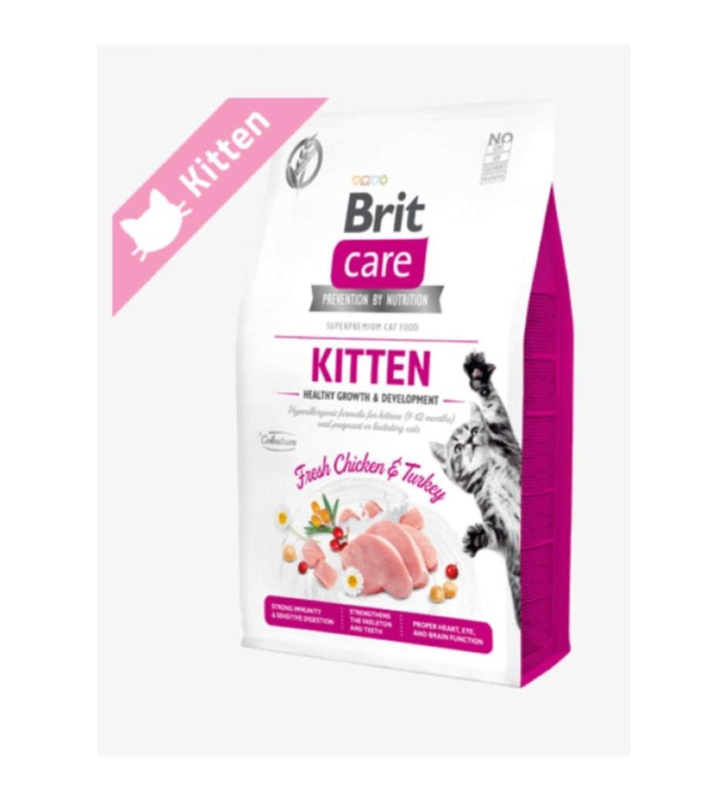 Brit Care Brit Care Grain Free Kitten Healthy Growth Development Chicken - Kitten Dry Cat Food 2 Kg