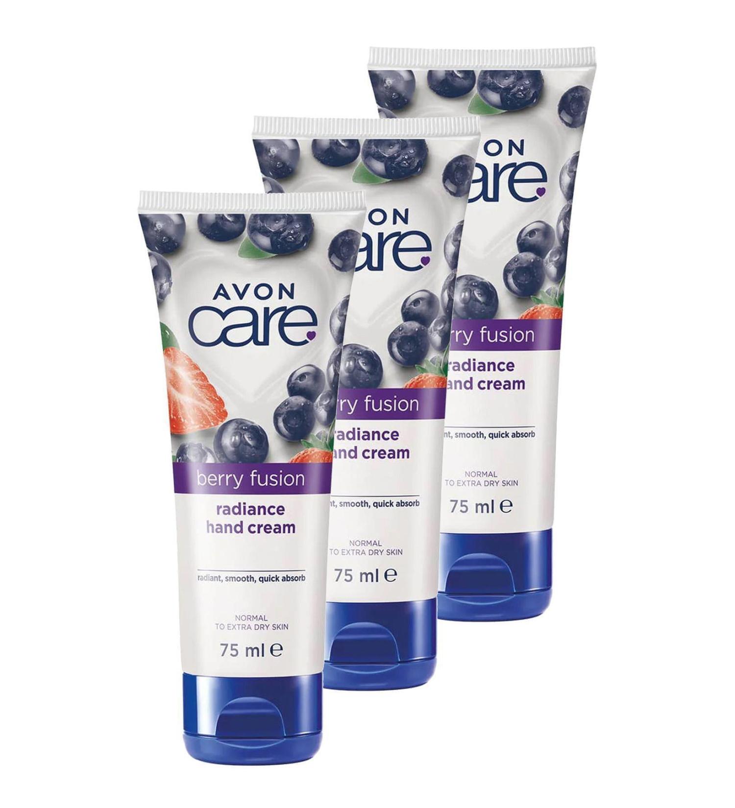 Avon Care Berry Fusion Blueberry Hand Cream 75 Ml. Triple Set - Buy Online on GoSupps.com