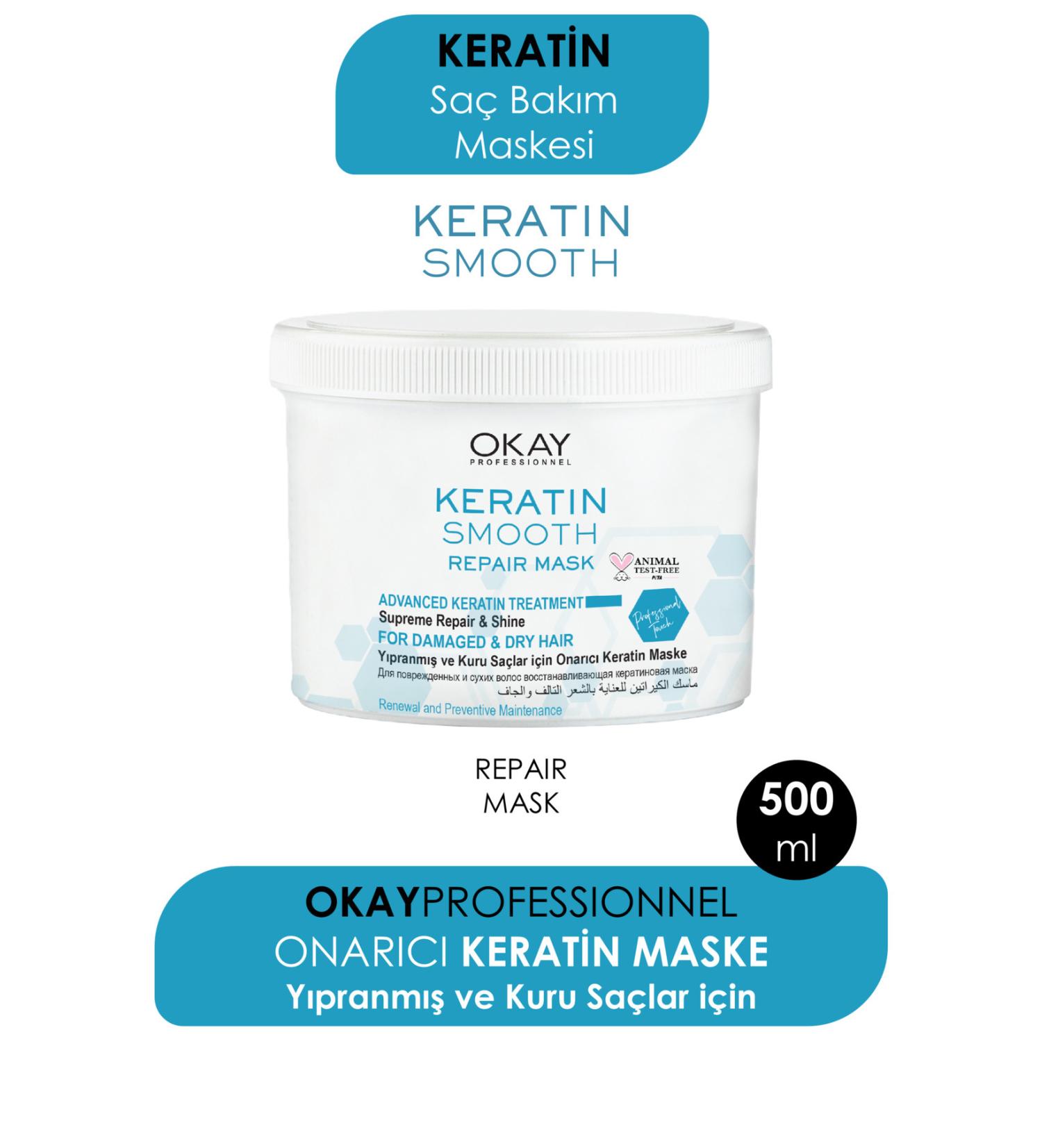 Okay Keratin Smooth Repair Mask 500ml