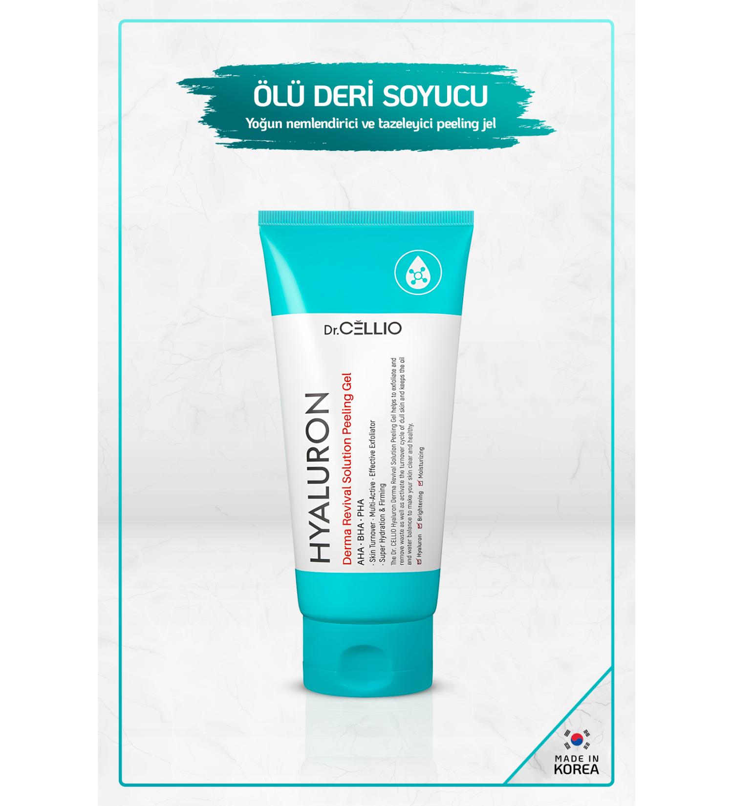 DR. CELLIO Intensive Moisturizing and Refreshing Aha-bha-pha Derma Hyaluronic Acid Peeling Gel Large Size - Buy Online on GoSupps.com