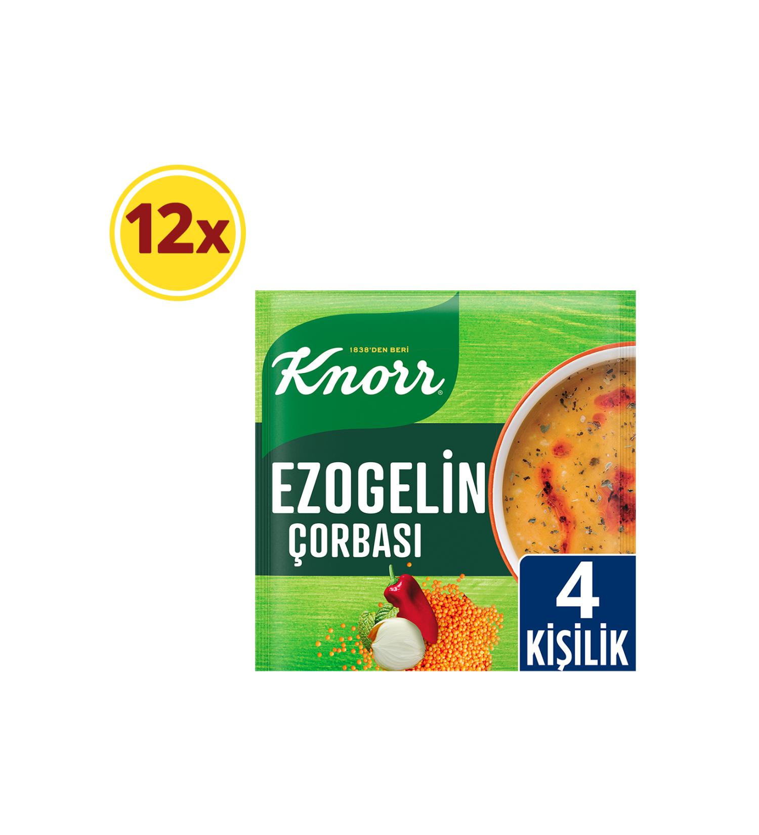 Knorr Ezogelin Soup 74 gr X 12 Pieces - Buy Online on GoSupps.com