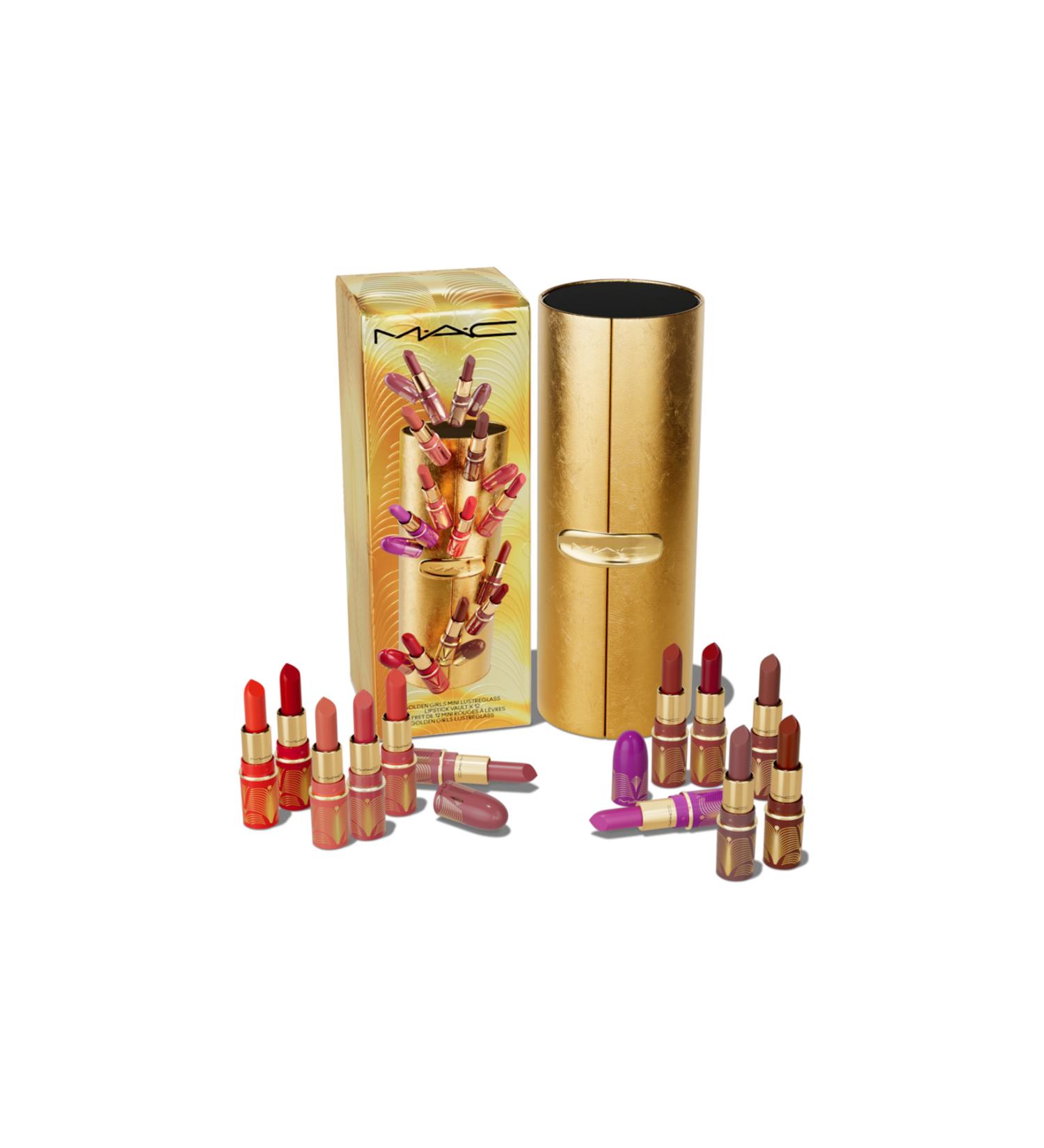 Mac Golden Girls Mini Lustreglass Lipstick Vault Christmas Special Gift Set - Cosmetologist - Buy Online on GoSupps.com