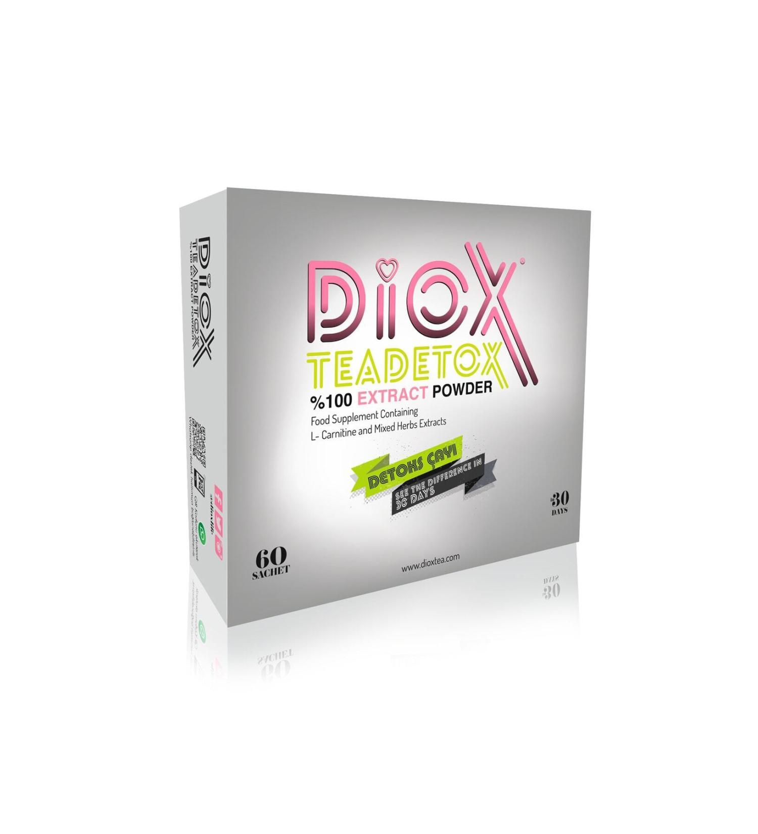 Diox Tea 60 Detox Tea 1 Month Original Package. - Buy Online on GoSupps.com