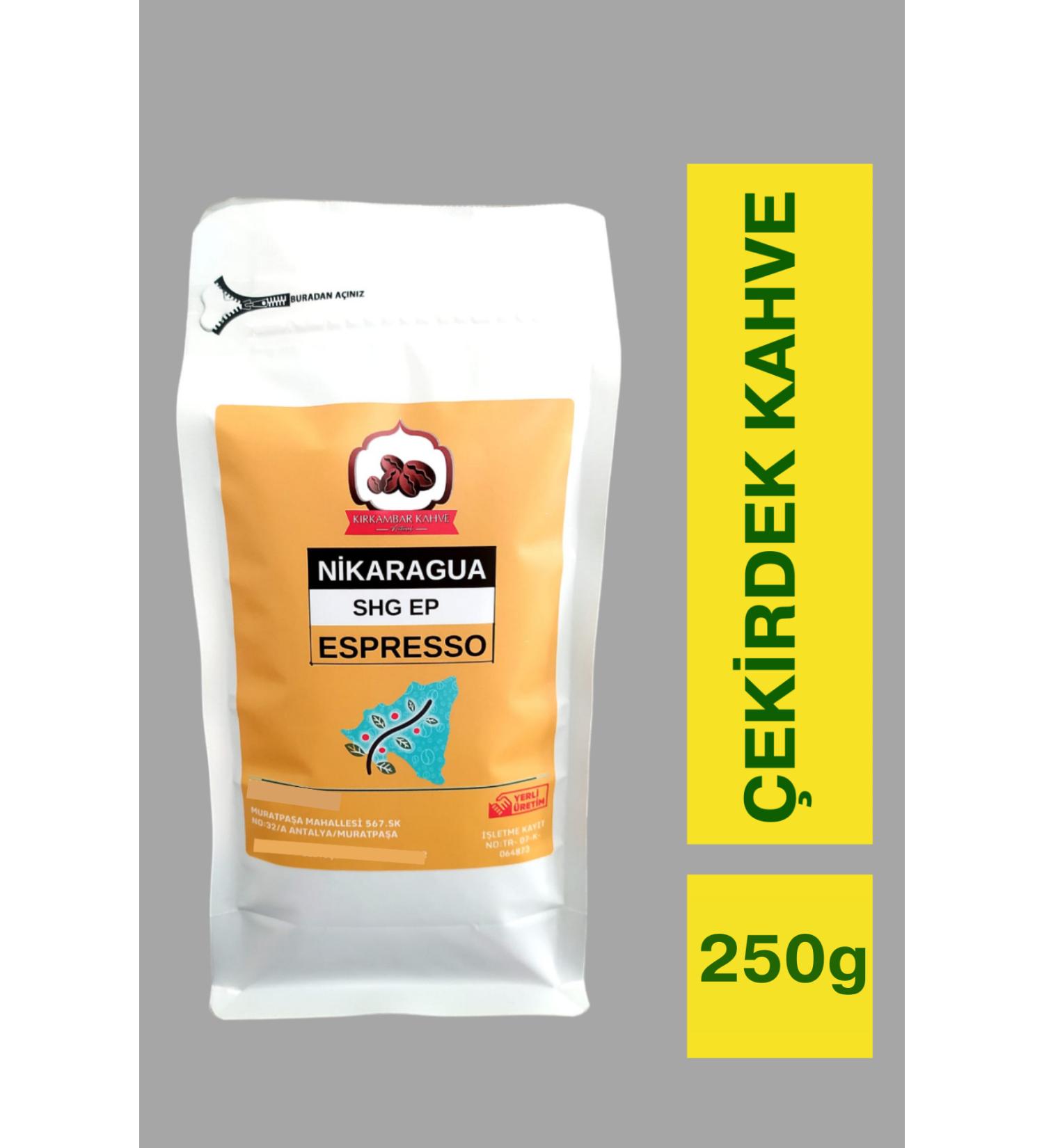 k rkambar natural Nicaragua Espresso (Medium Roasted Coffee Beans) 250g