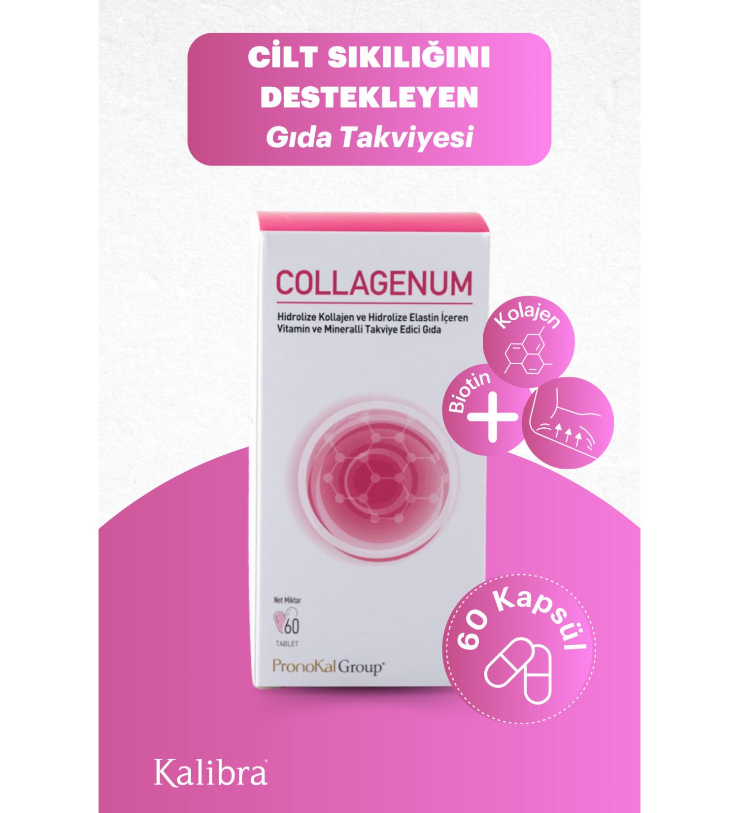 Pronokal Collagenum - Vitamin and Mineral Supplementary Food Containing Hydrolyzed Collagen and Hydrolyzed Elastin