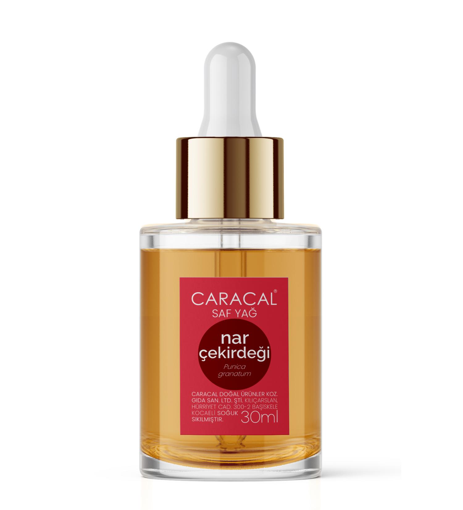 caracal 30ml 0 Pure Cold Pressed Pomegranate Seed Oil Natural And Pure Punica Granatum Pomegranate Seed Oil - Buy Online on GoSupps.com